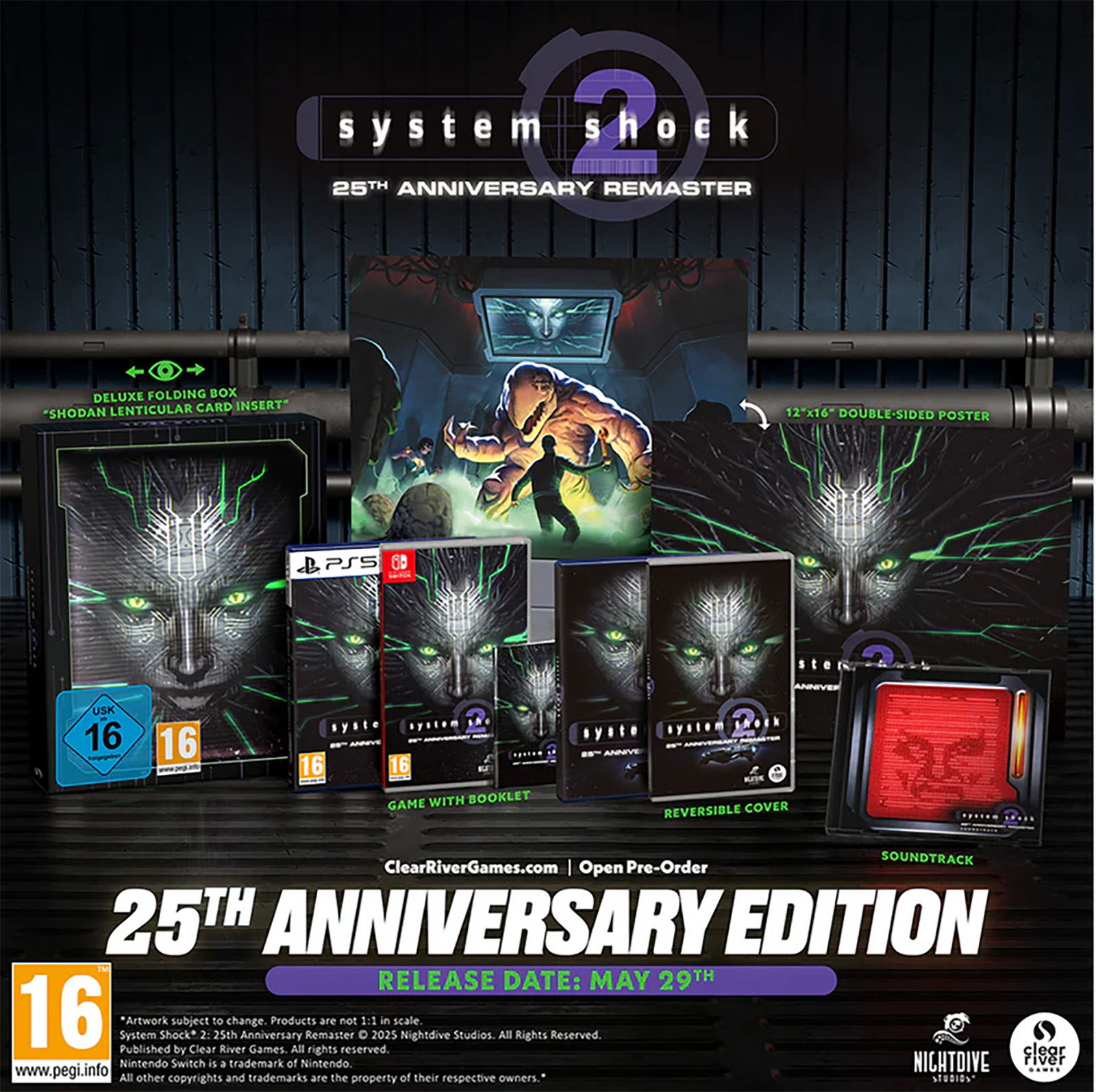 NS 網路奇兵2 25週年重製版 年度版 System Shock 2: 25th Anniversary Remaster [Anniversary Edition] 英文  (英文封面) NSW-3915