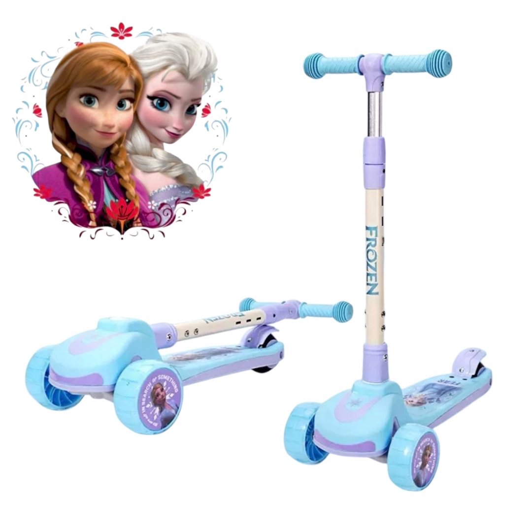 Disney Frozen 兒童摺疊閃轆滑板車