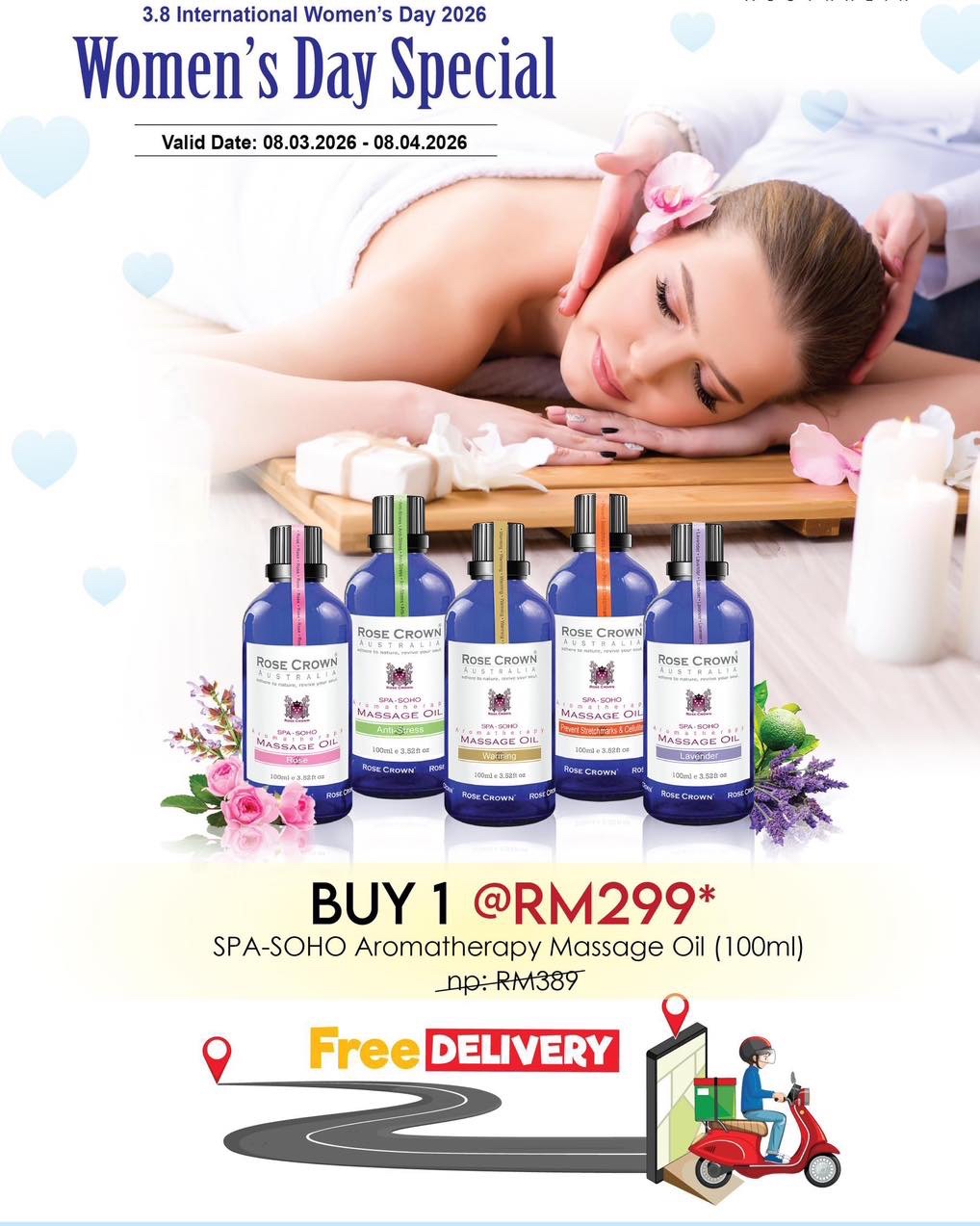 SPA-SOHO Aromatherapy Massage Oil (100ml)