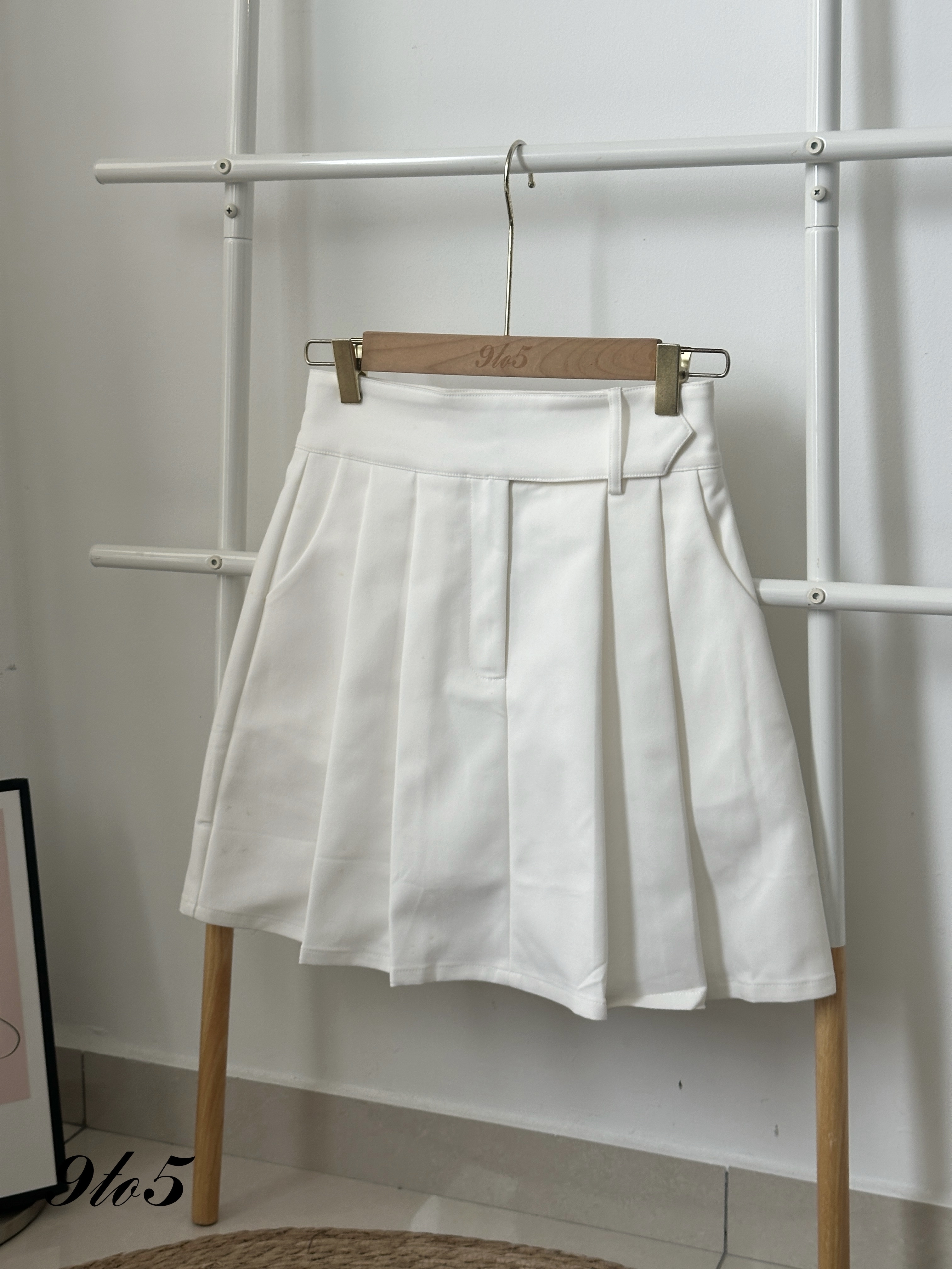 S1831 A Line Pleated Skirt - 3 Colors 