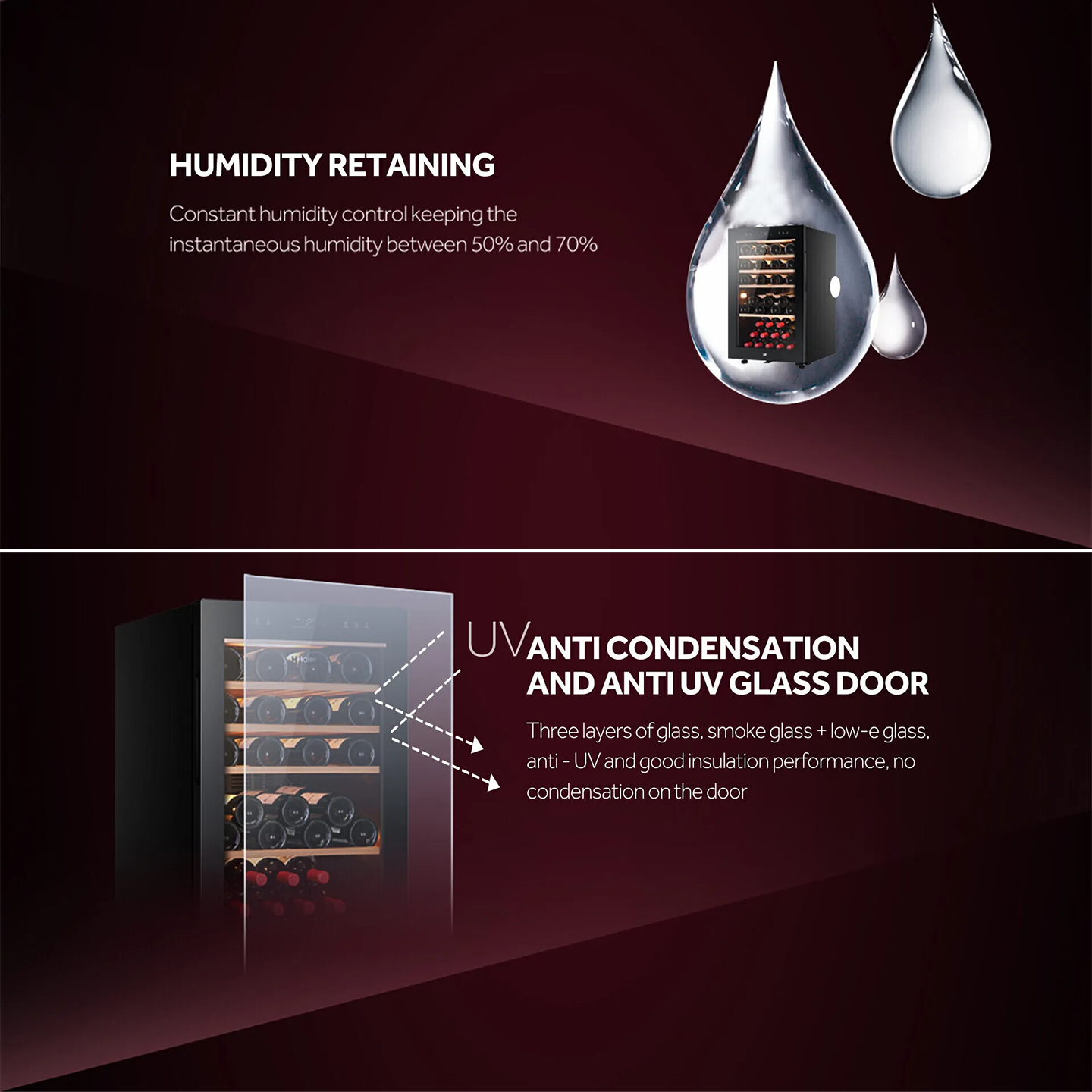 Haier 49 Bottles Wine Chiller (HWS-49G)