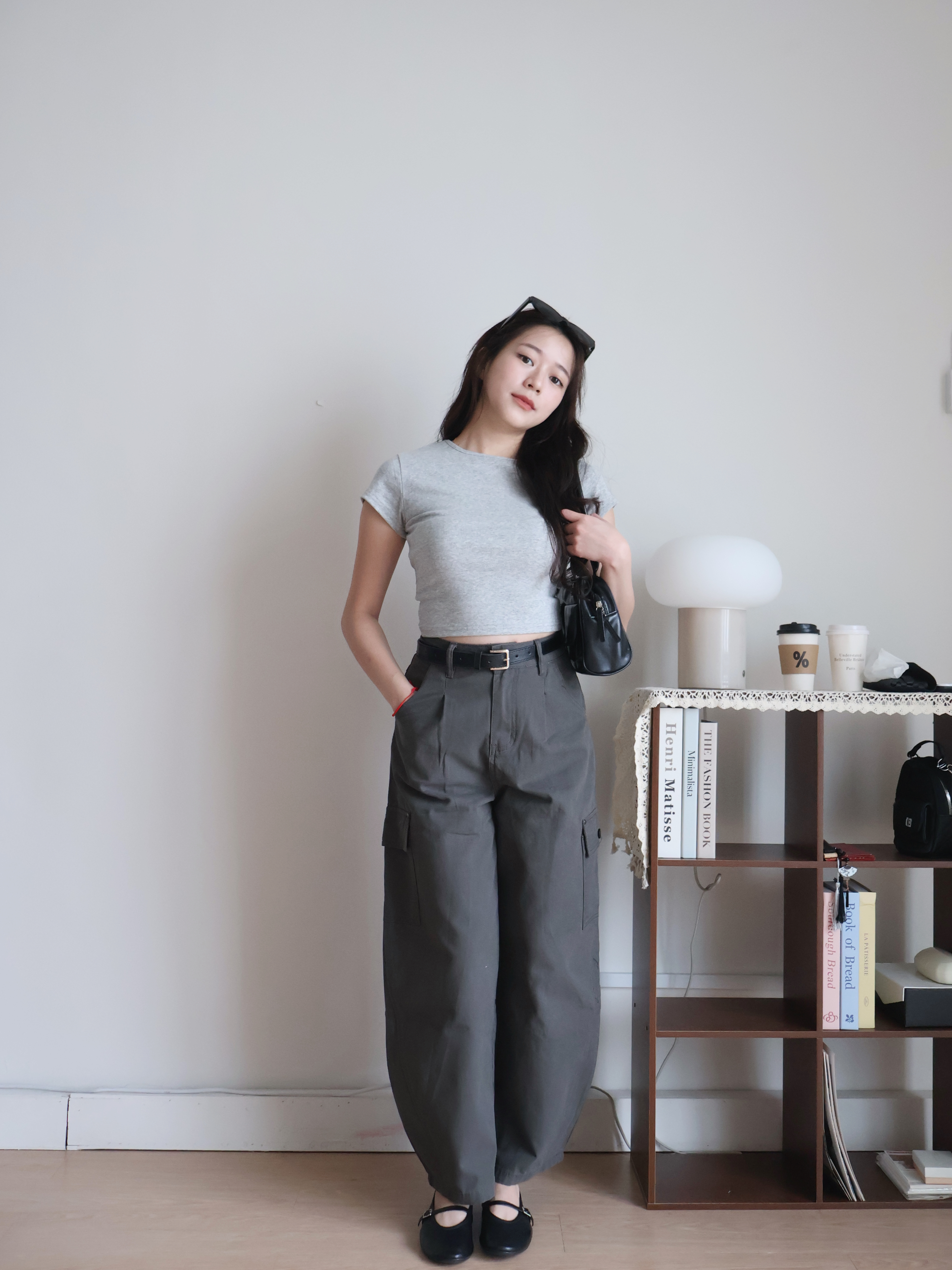 Kyle Cropped Top | Grey