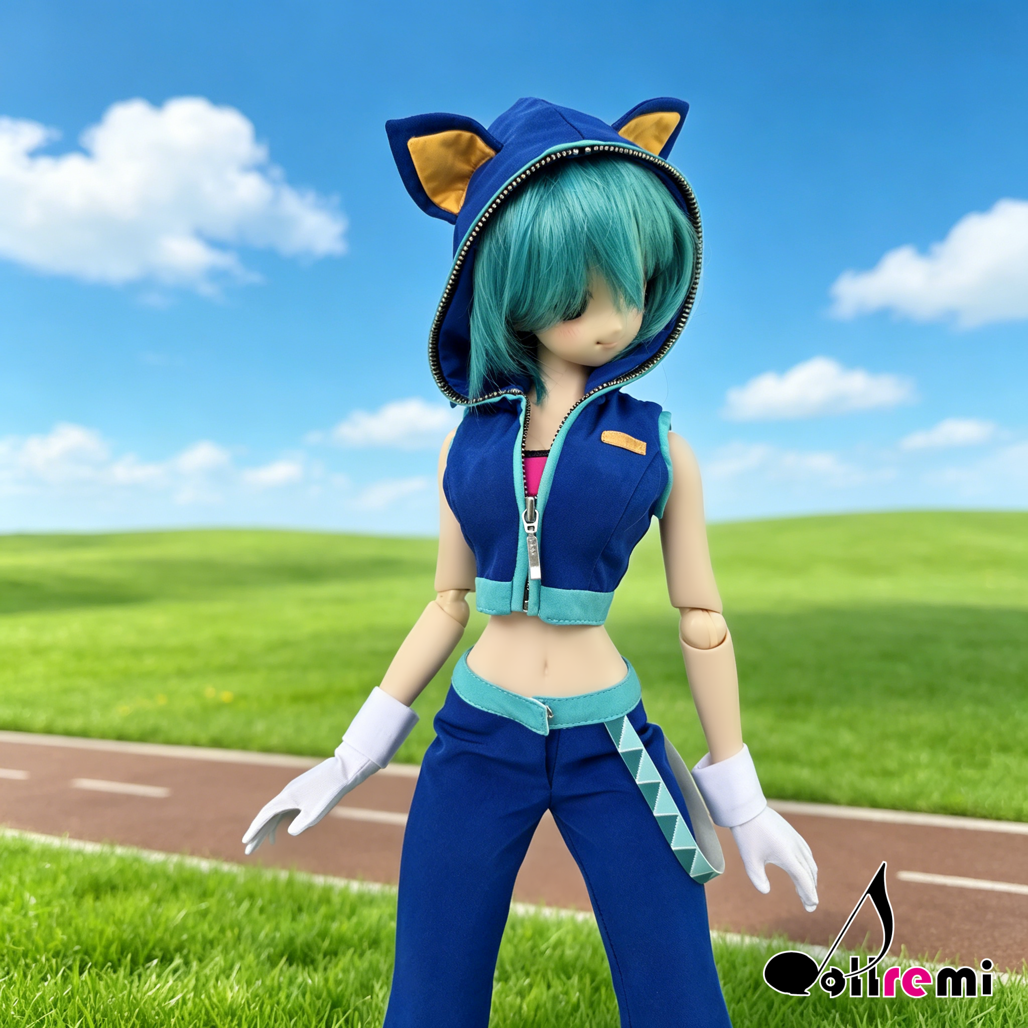 【dollremi】(DD0925) COS Hatsune Miku Project DIVA Arcade - Sonic Style 初音未來 - 歌姬計劃 街機版
