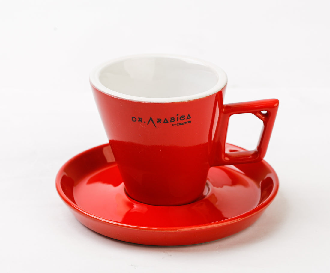 Dr. Arabica Professional Series - Espresso 60ml, 90ml & 120ml Cup & Saucer