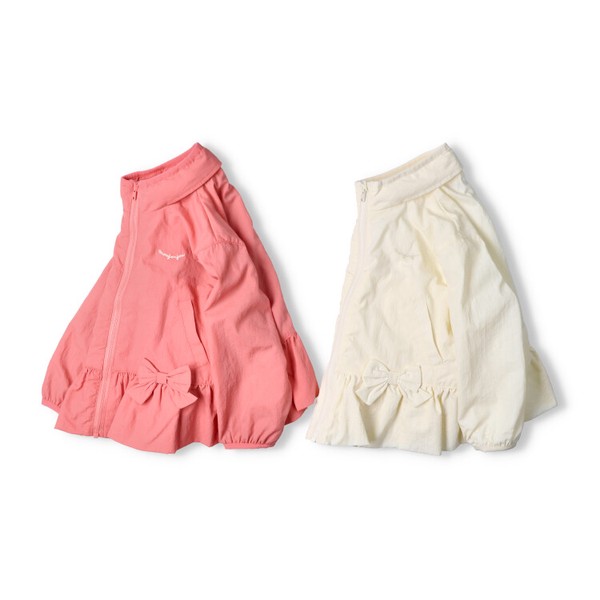 🆕【⭐訂購⭐】🌀 🇯🇵 日本直送 緞帶 荷葉邊下擺 撥水加工 #連帽風褸［2款選］🌀 [ELAA-0224][260225]