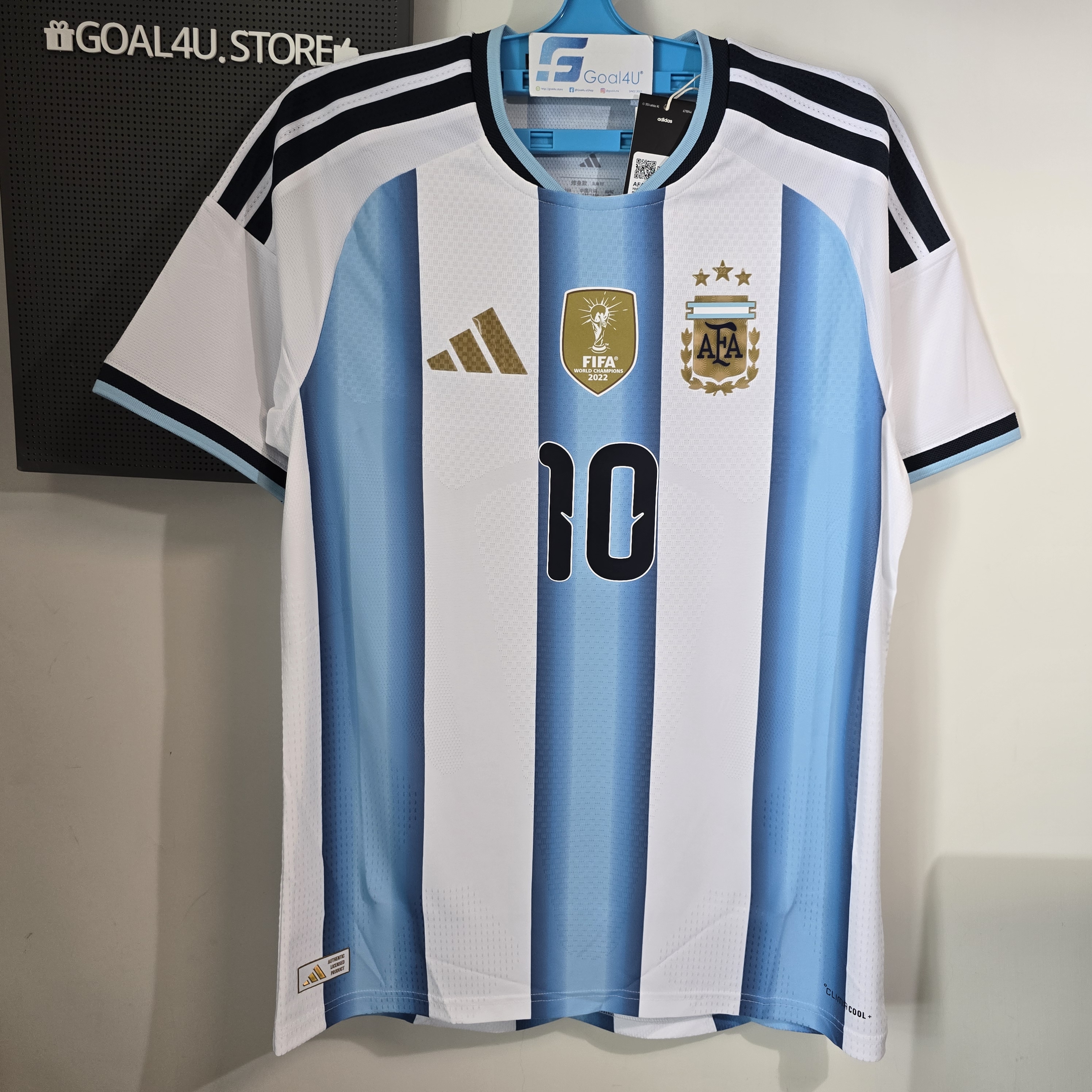 #部分碼現貨 ⭐三冠榮耀 王者再臨 Adidas Argentina 阿根廷 2025-26 主場球員版球衣 (可加字章) JM5897