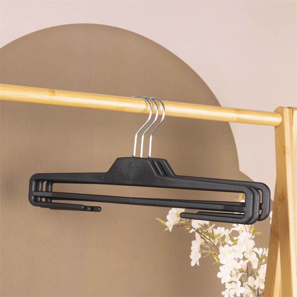 10x 多功能塑料褲架 黑色 36CM  UB0239