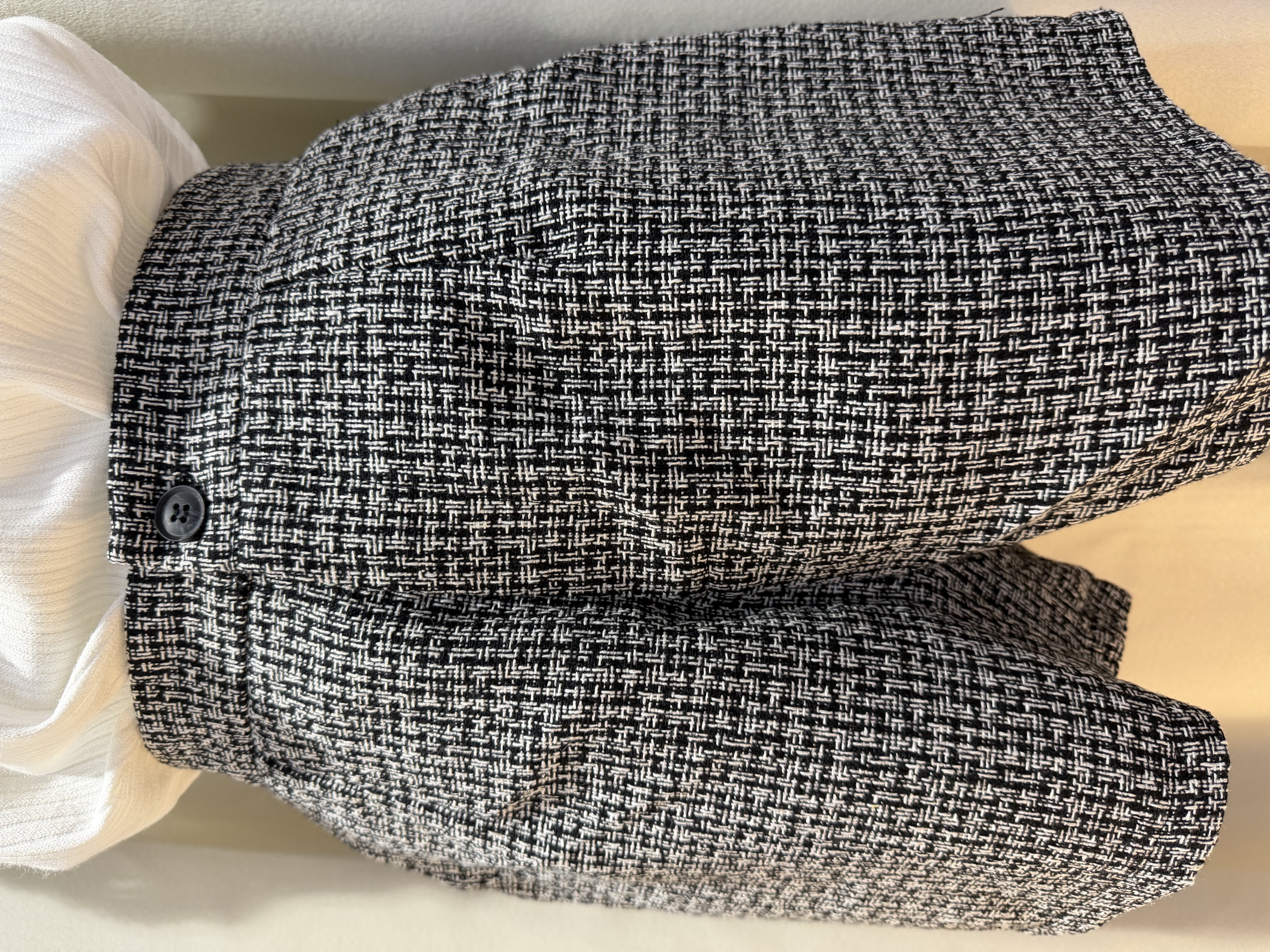 黑白編織紋短褲