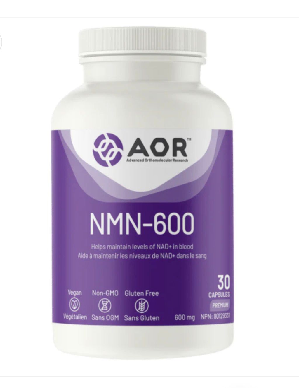 AOR 高劑量NMN-600 30粒