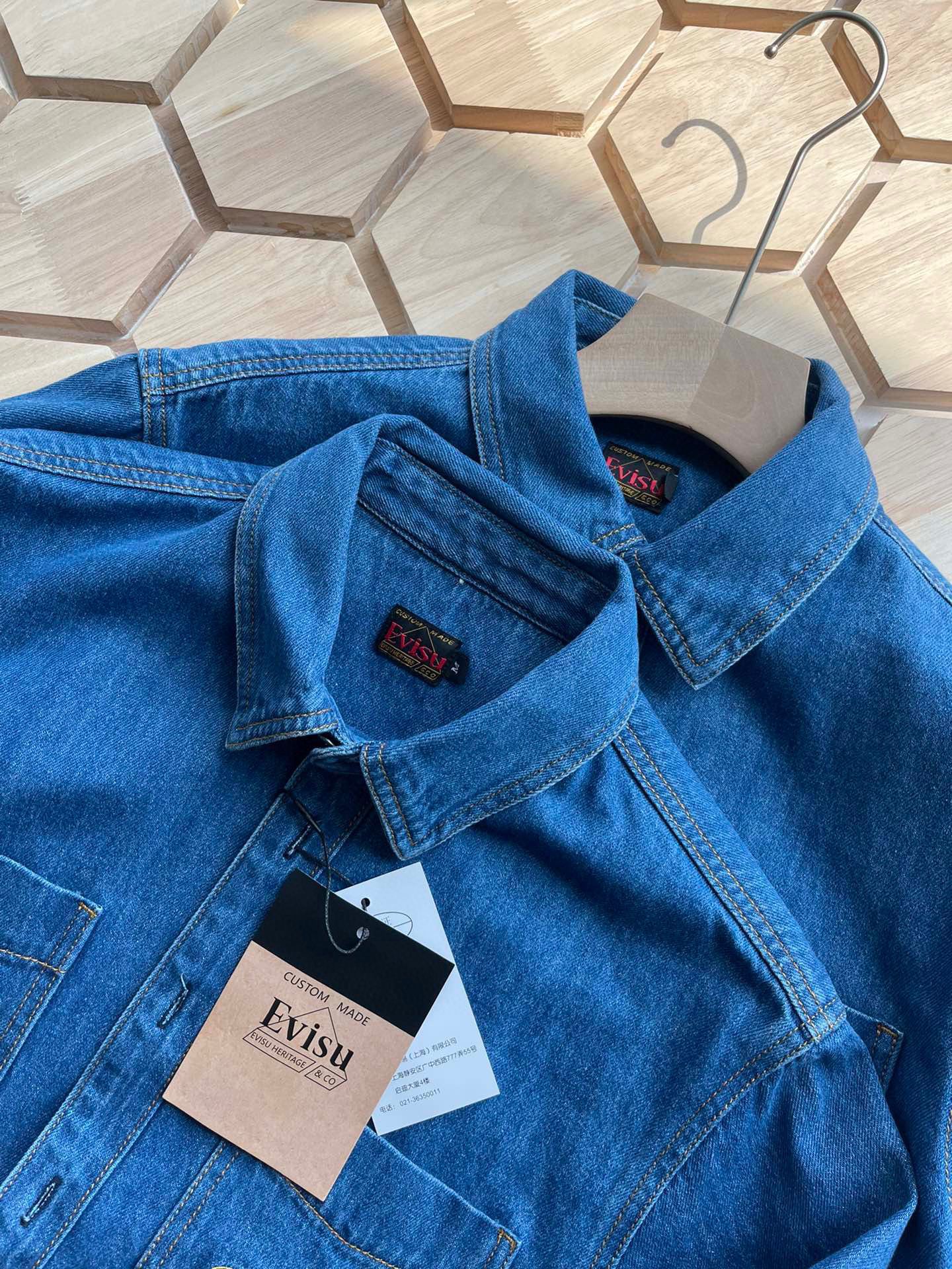 預訂 EVISU 福神刺繡牛仔襯衫 #98789