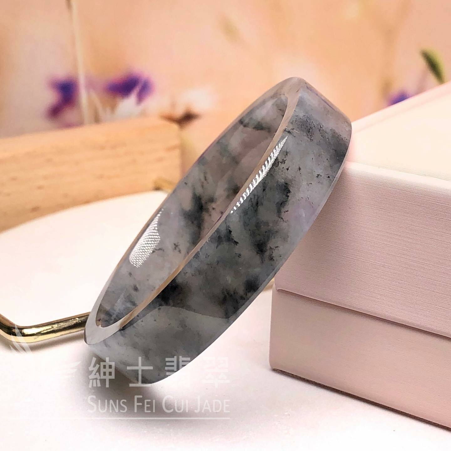 山水畫方鐲 46.43