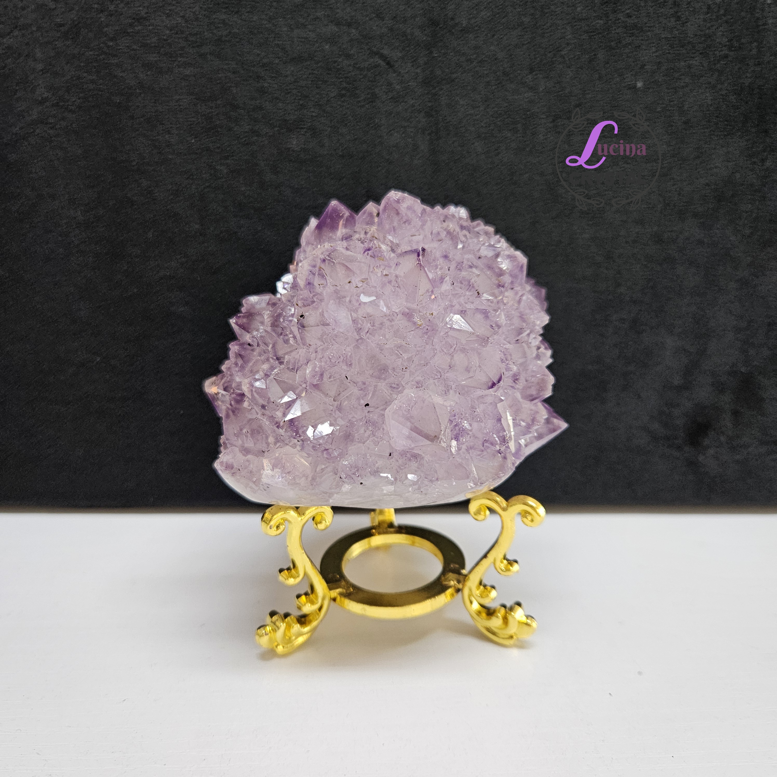 (Co#LC8554) 骨幹紫水晶花/Elestial Amethyst Flower 