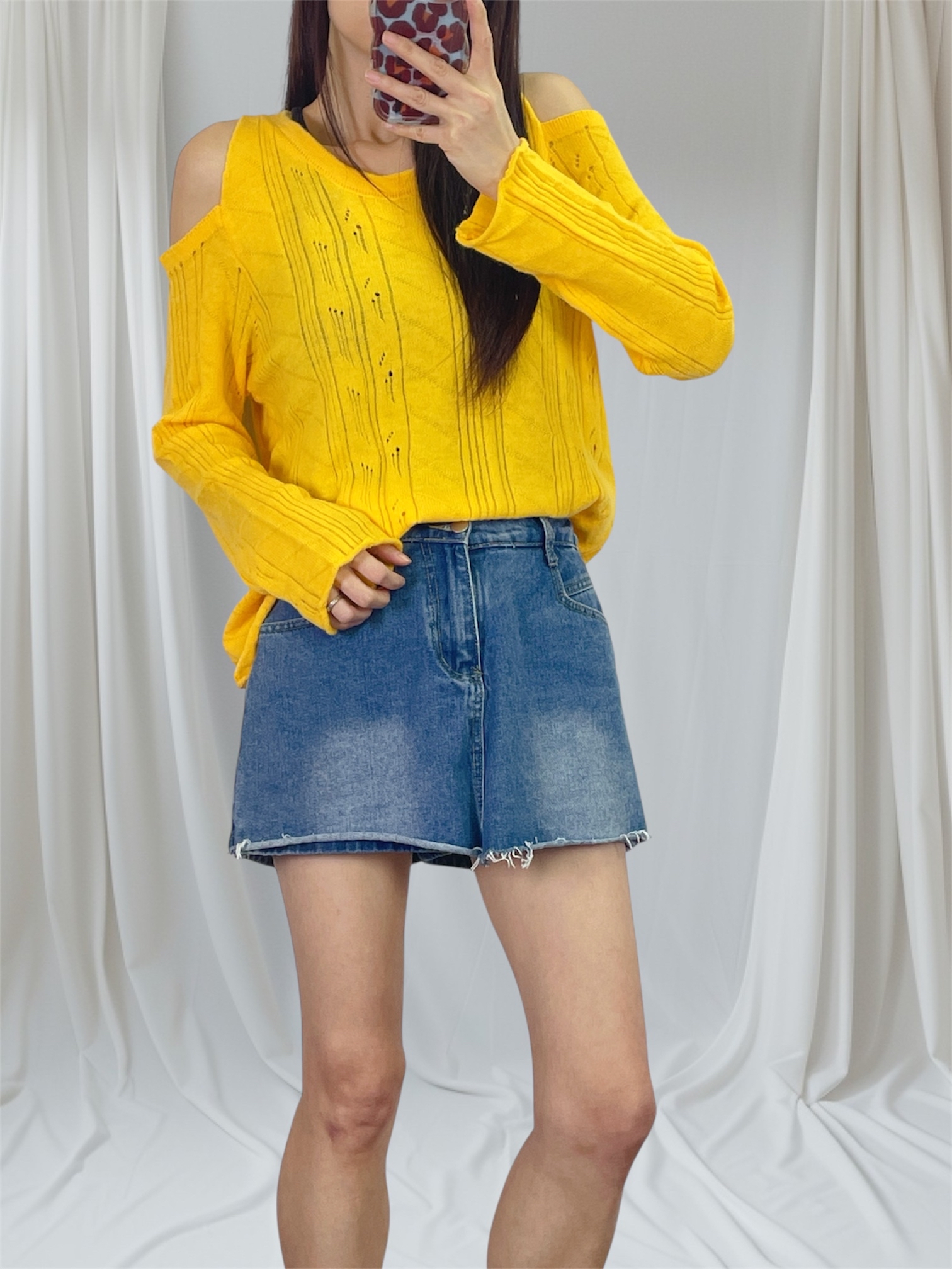 K5551 露膊薄身針織top