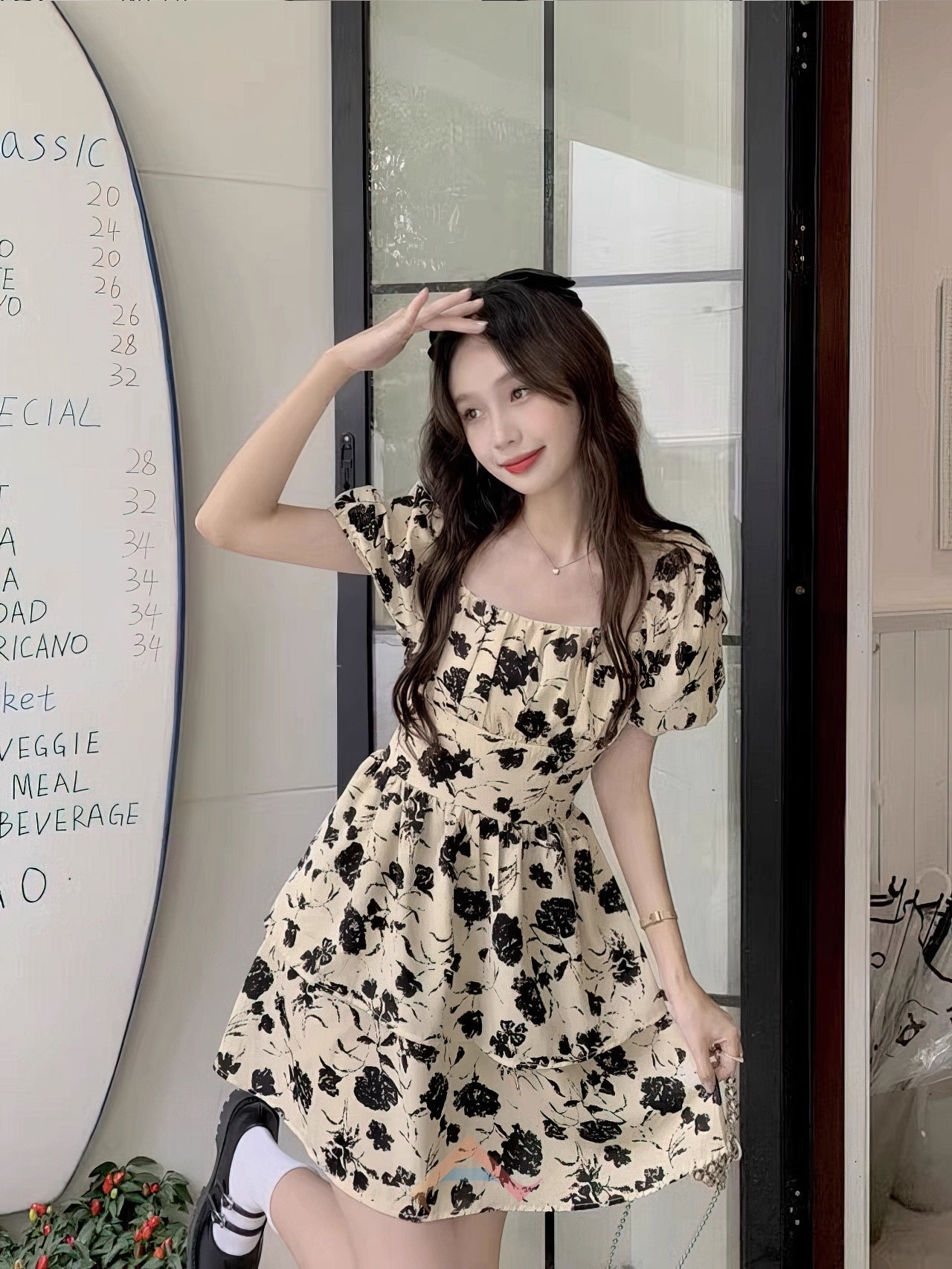 DR277森系碎花裙