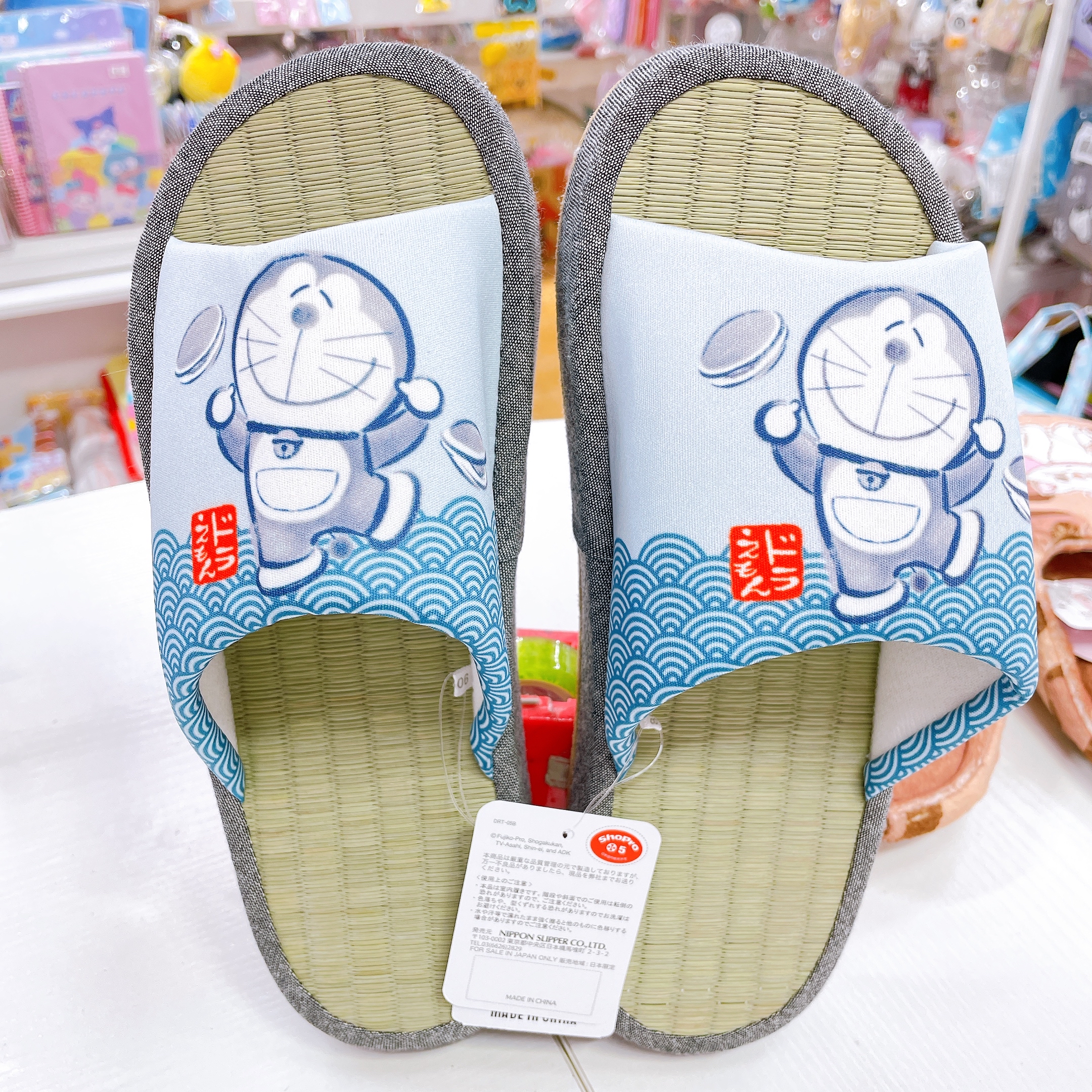 日本直送叮噹新款竹蓆家居拖鞋 25-27cm