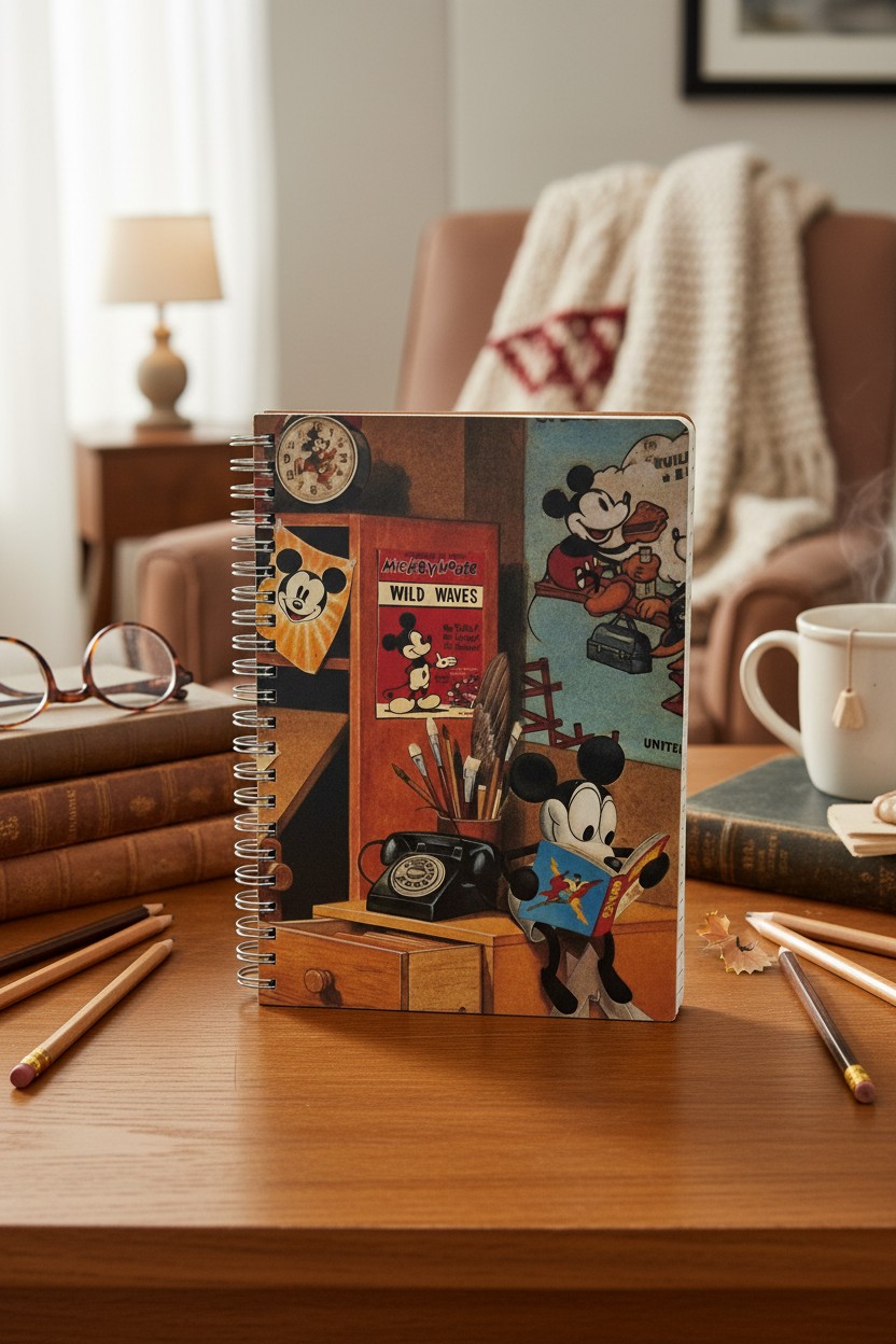A5 線圈橫線筆記本 Mickey Mouse  (DWR-A5-708)
