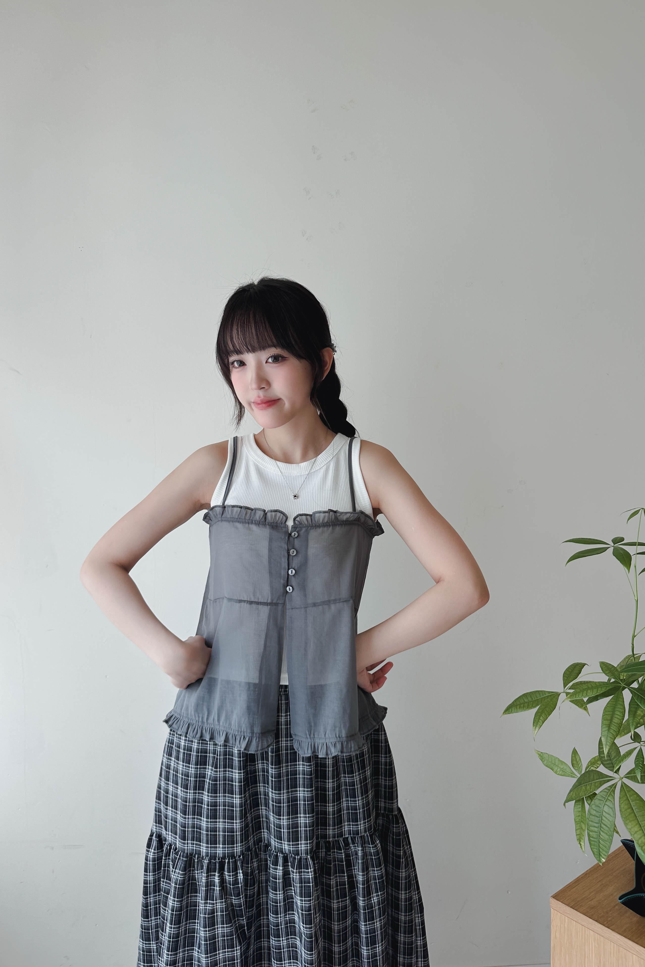 高領口修副乳短背心(三色入)