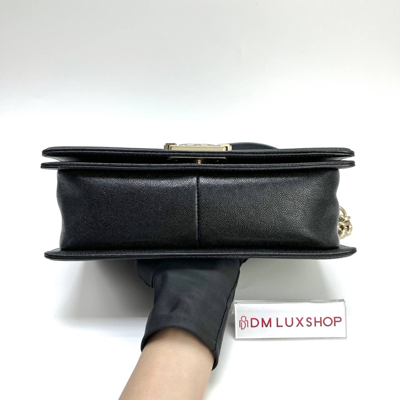 Chanel Boy Black Caviar Medium GHW (Serial 28)