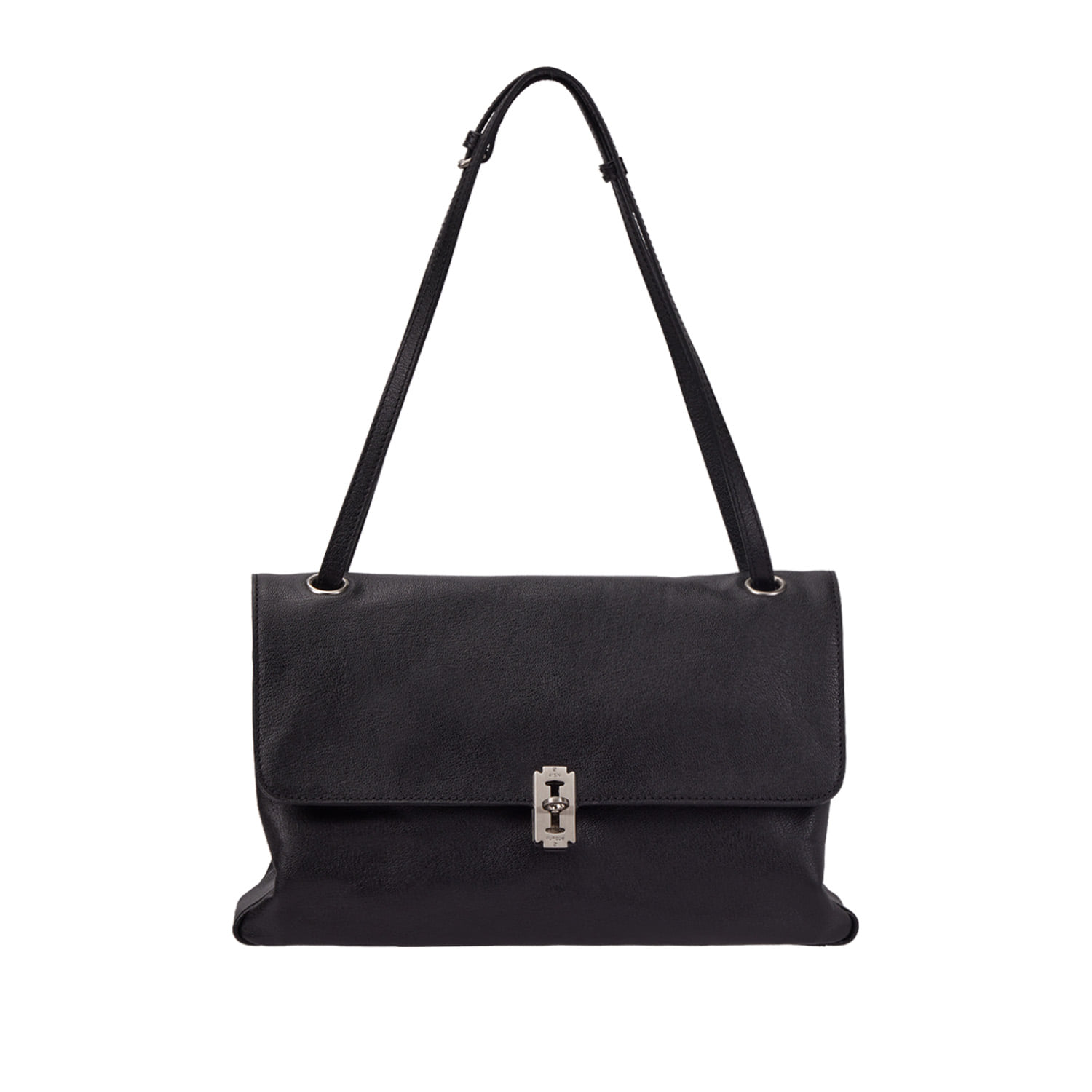 VUNQUE Toque Soft Baguette Shoulder Large 多功能軟皮法棍肩背包 [Black]