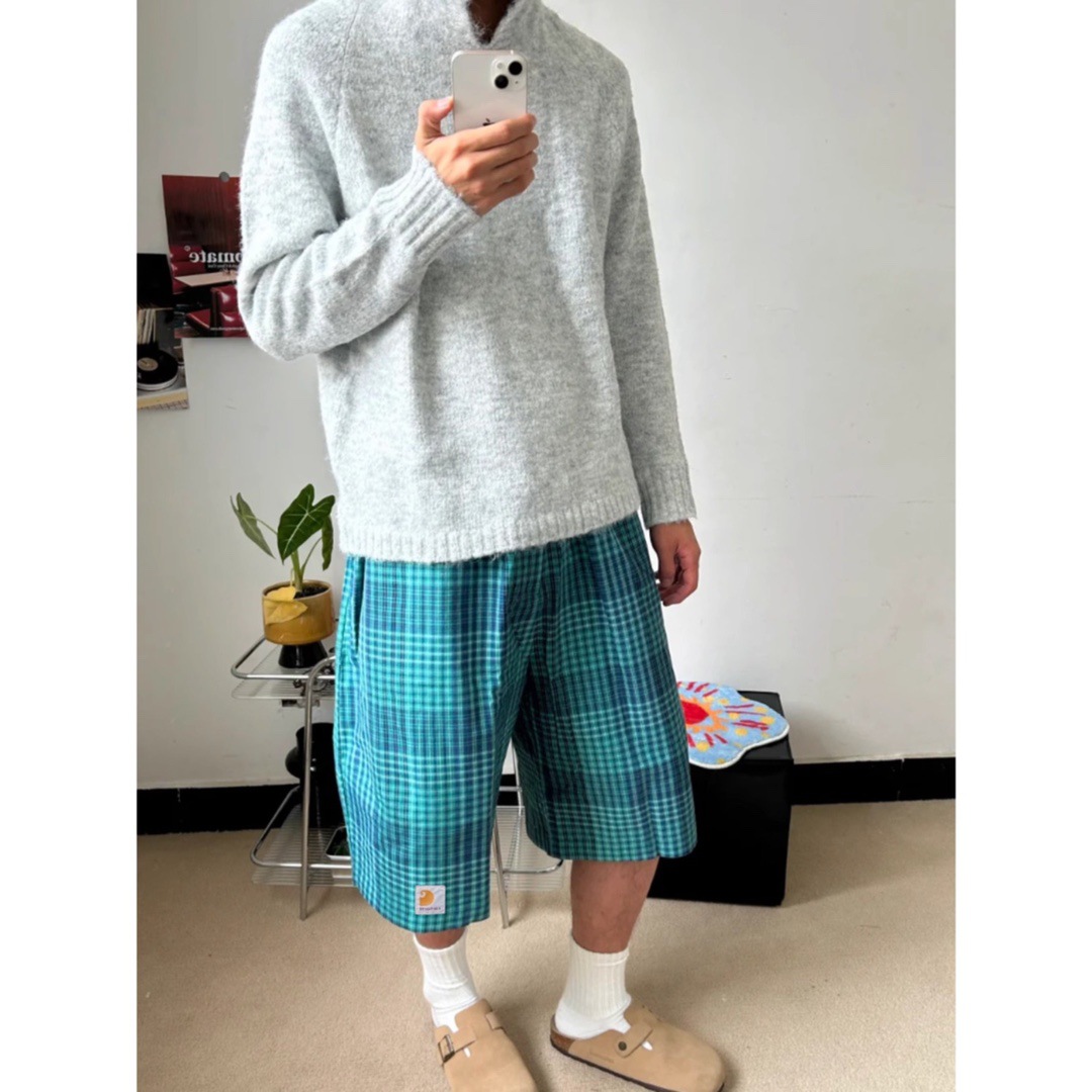 預訂 Car hartt 慵懶藍格休閒褲