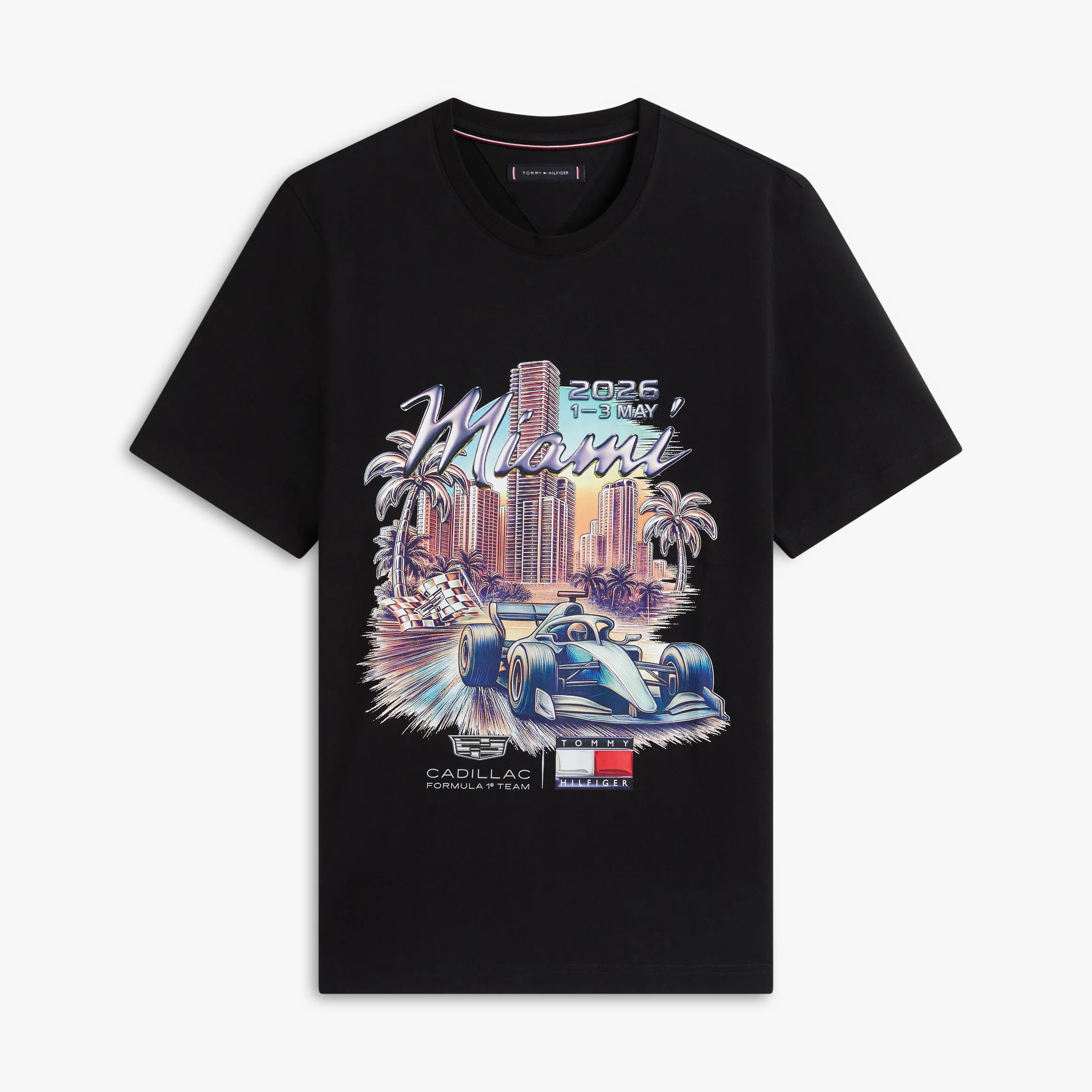 TH x Cadillac F1 Team 凱迪拉克車隊 2026 Miami GP特別版T-Shirt (黑/白) MN00107