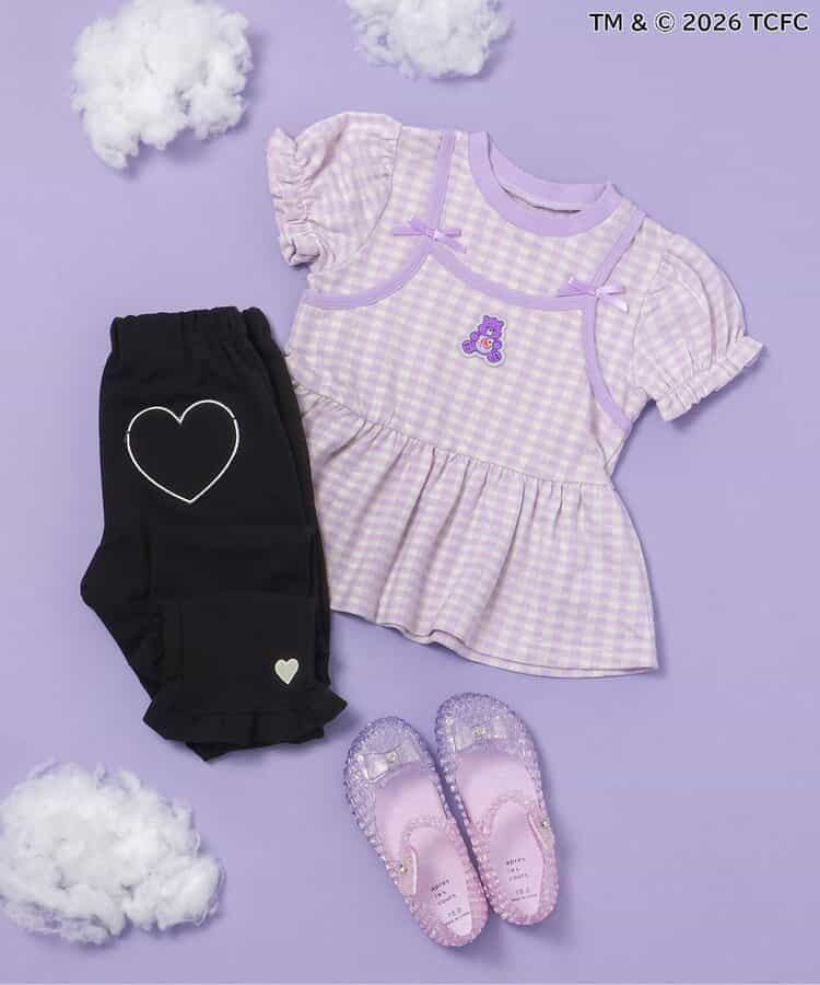 🇯🇵預訂 日本直送🇯🇵Apres les cours x Care Bears系列三色人物貼花吊帶短袖層疊上衣