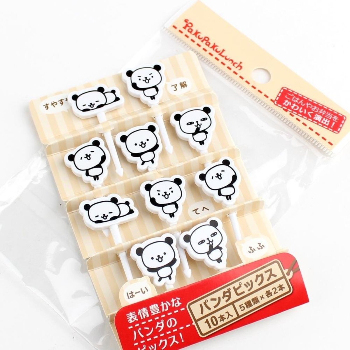 熊貓款食物籤- 10支裝  (可重用）