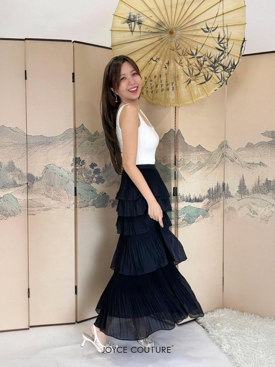 吊带胸垫背心 T0134