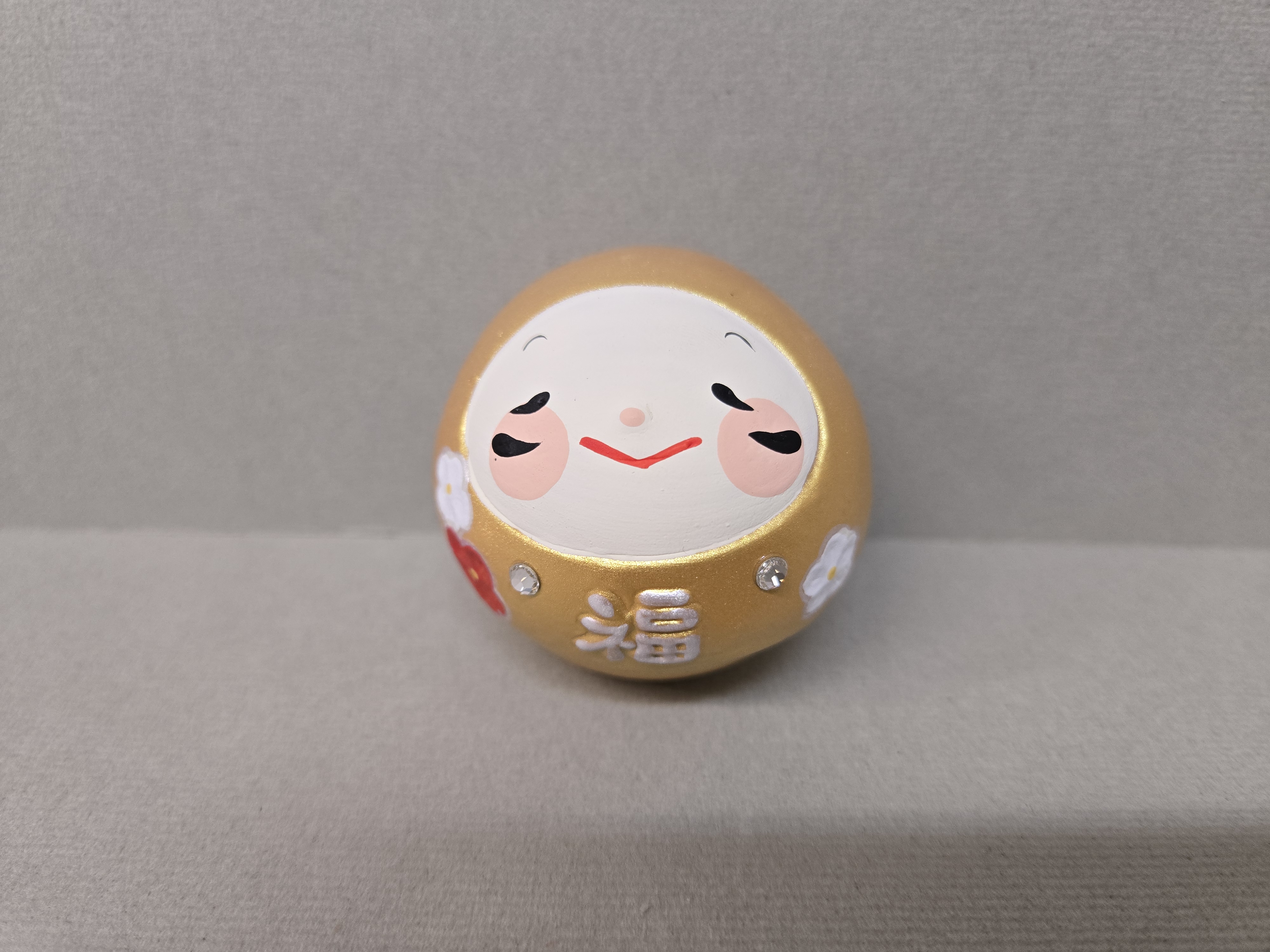 金色達摩不倒翁公仔