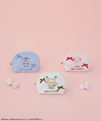 🎀【預訂】 PokePeace x Maison de FLEUR 圓形化妝包 - Mawhip