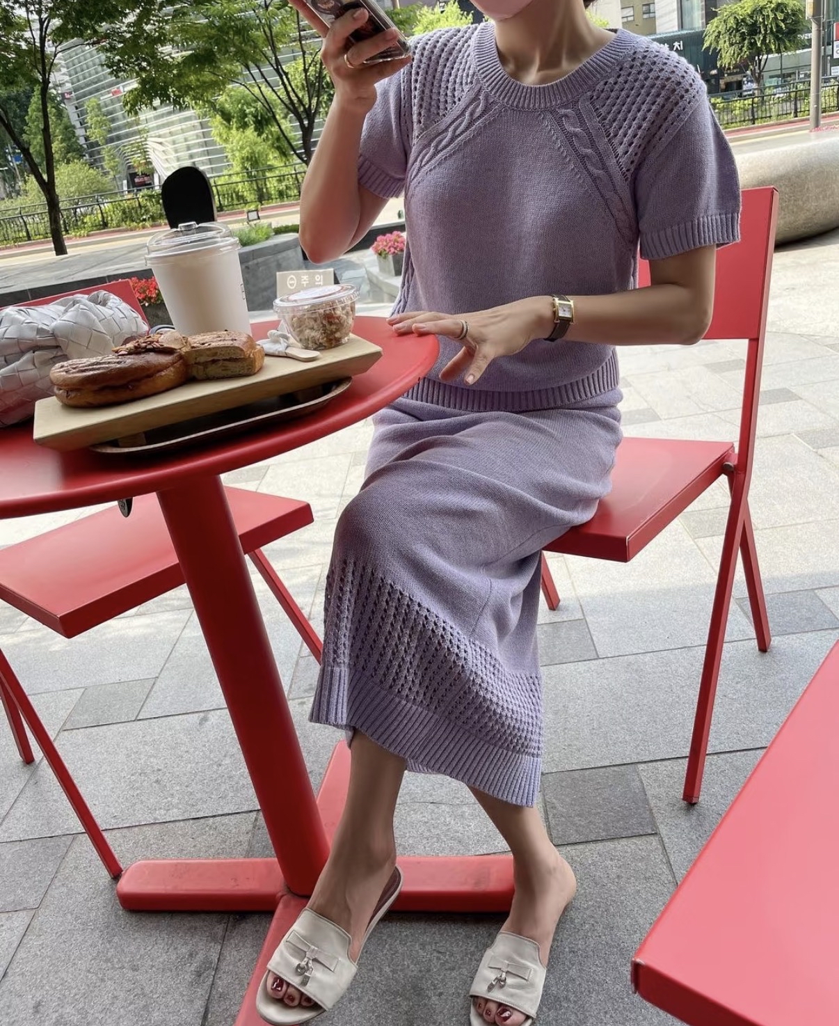 指定顏色精選優惠✨訂貨🍒Loro Piana summer charms sandal  Size 36.5/37.5/38/39 Color : Powder Pearl (A760)