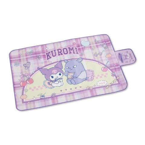 日本直送本店獨家發售布甸狗Kuromi Hello Kitty野餐墊
