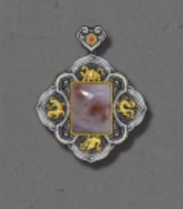 PP1004  EWKH1004  紫雲赤焰四大神獸吊墜