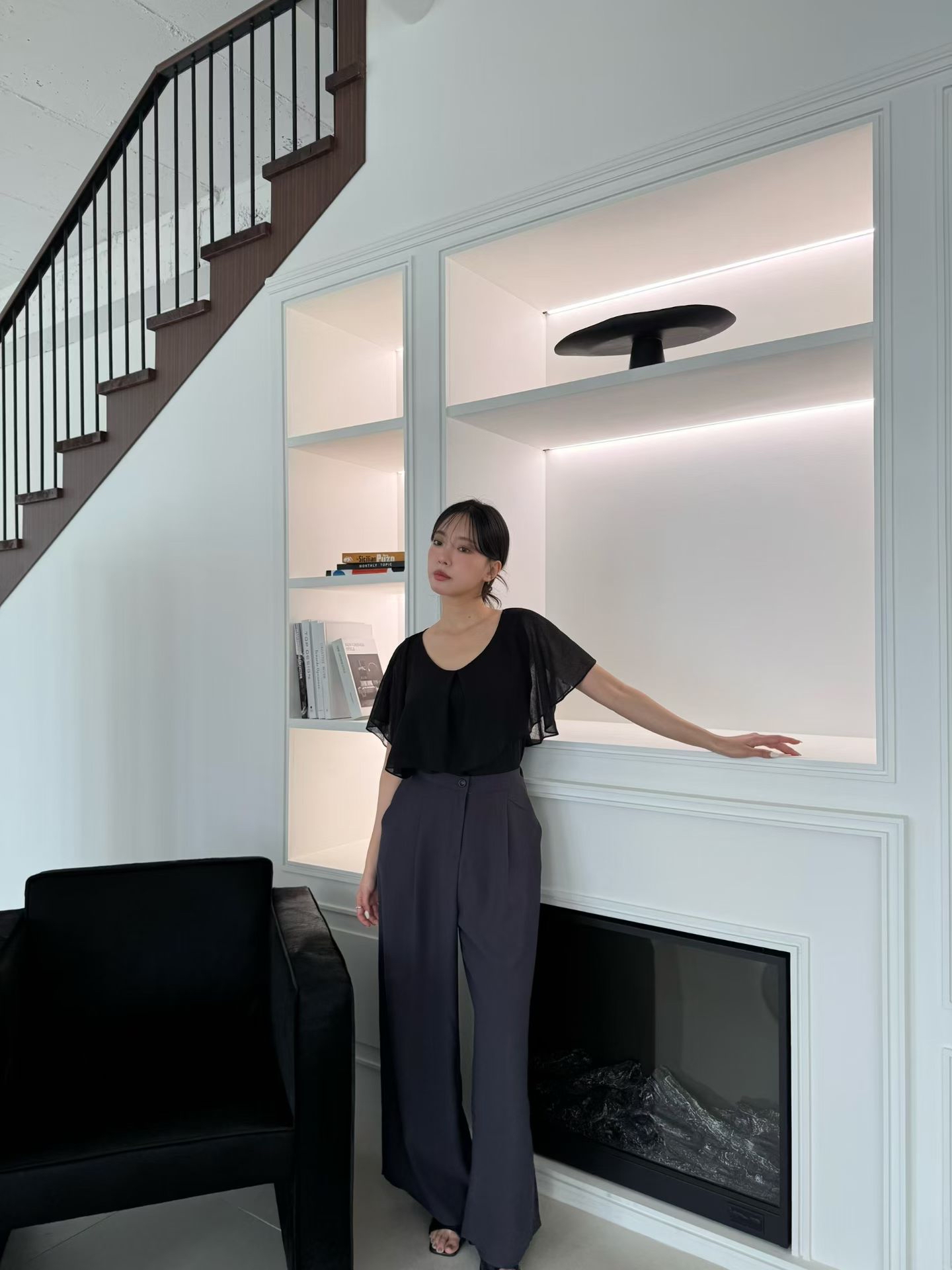 M16 Ruffle 紗雪紡Top 