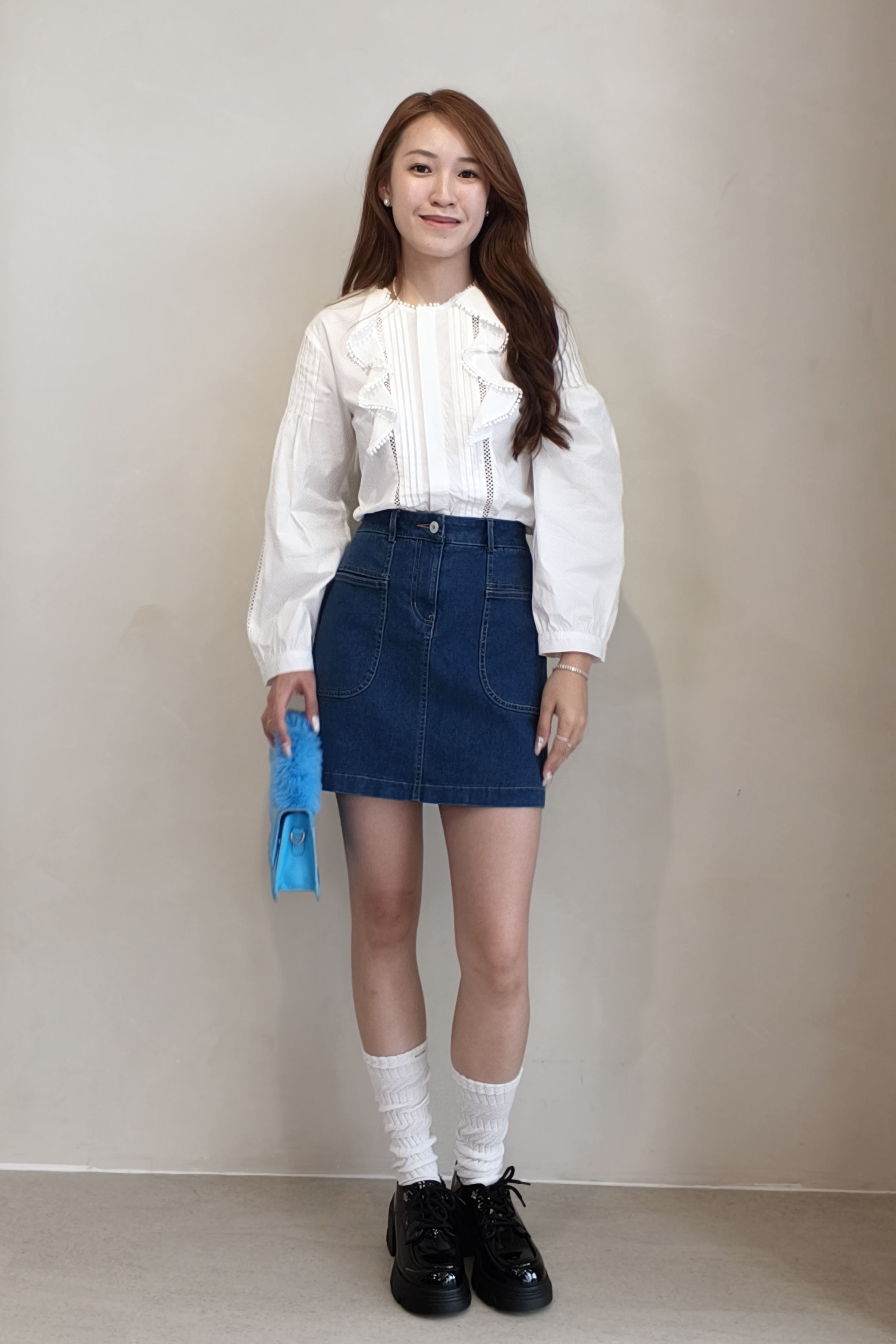 CB2739 French Ruffle Top