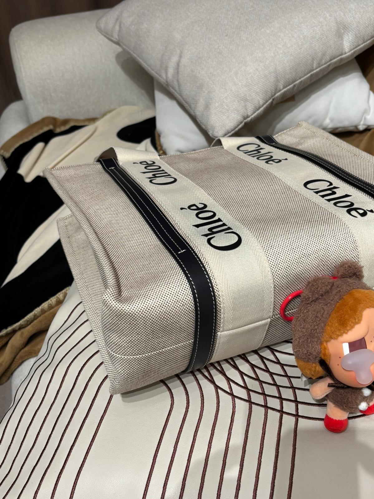 Chloe woody medium tote   100%Authentic ,92%new ✅Dust bag