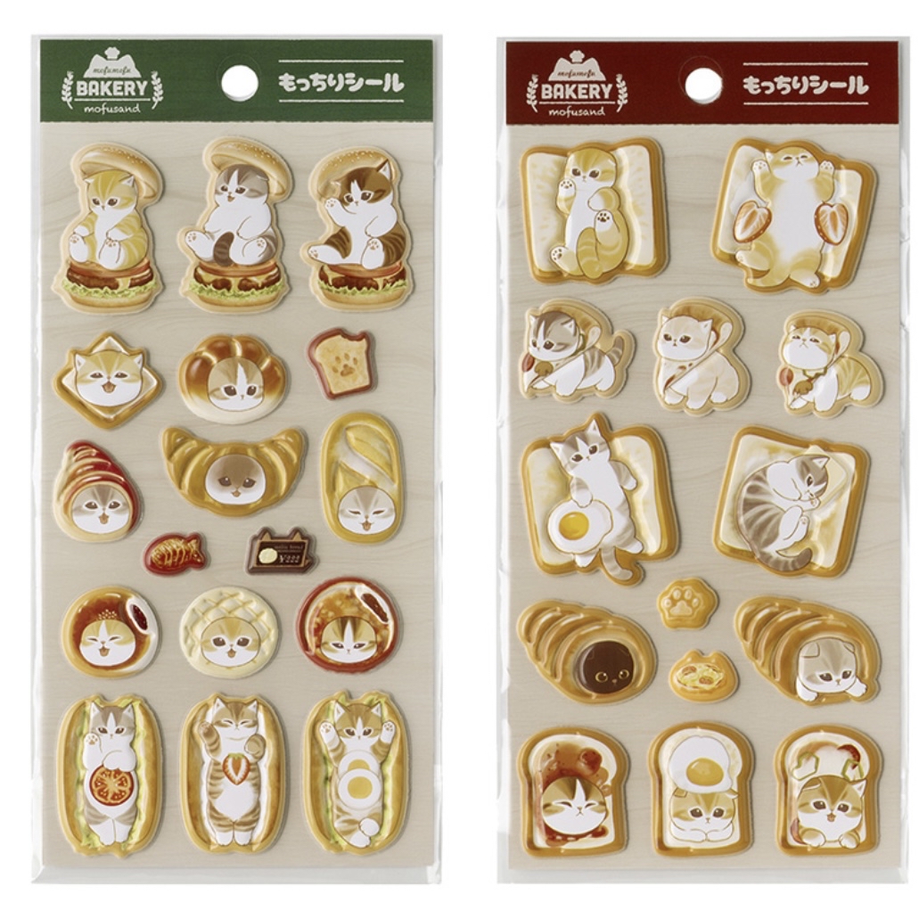 Mofusand 鯊魚貓 貼紙｜預訂