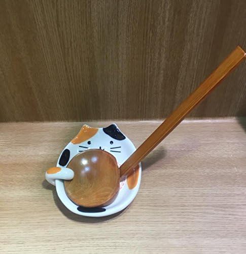 🔥🔥【日本直送《田中箸店》立體三色貓陶瓷座枱湯勺架】