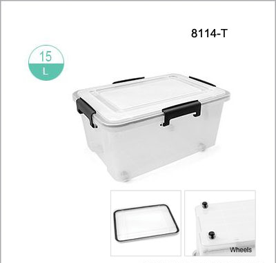 8114-T 四邊扣密氣膠箱15L