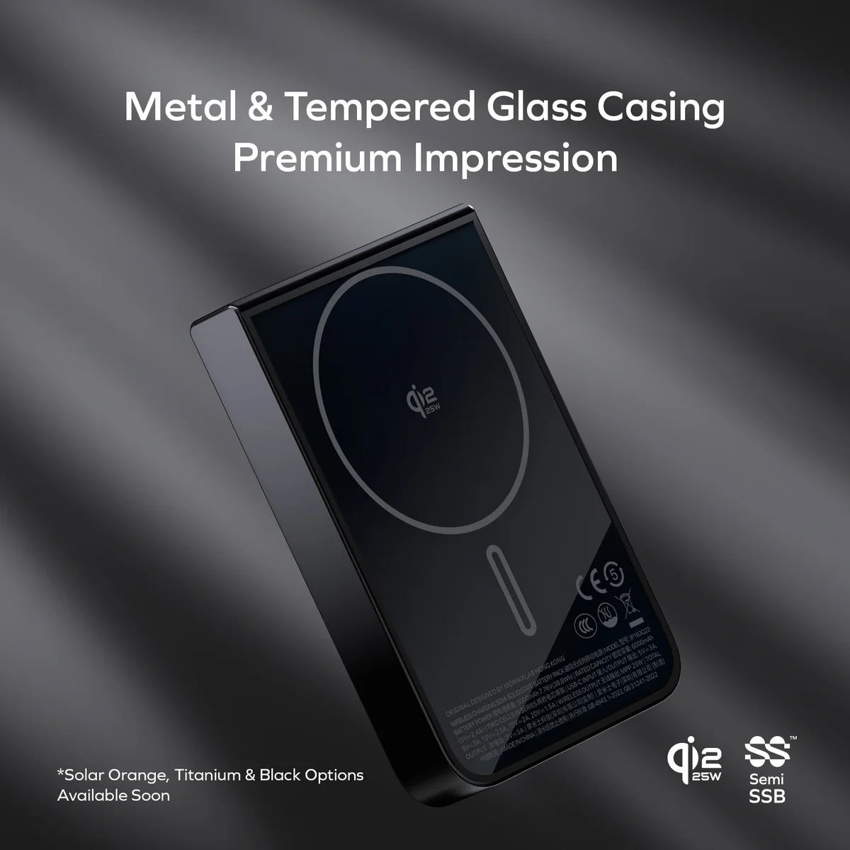 Momax 1-Power S.Pass² 10000mAh 半固態磁吸流動電源 (CCC 認證)