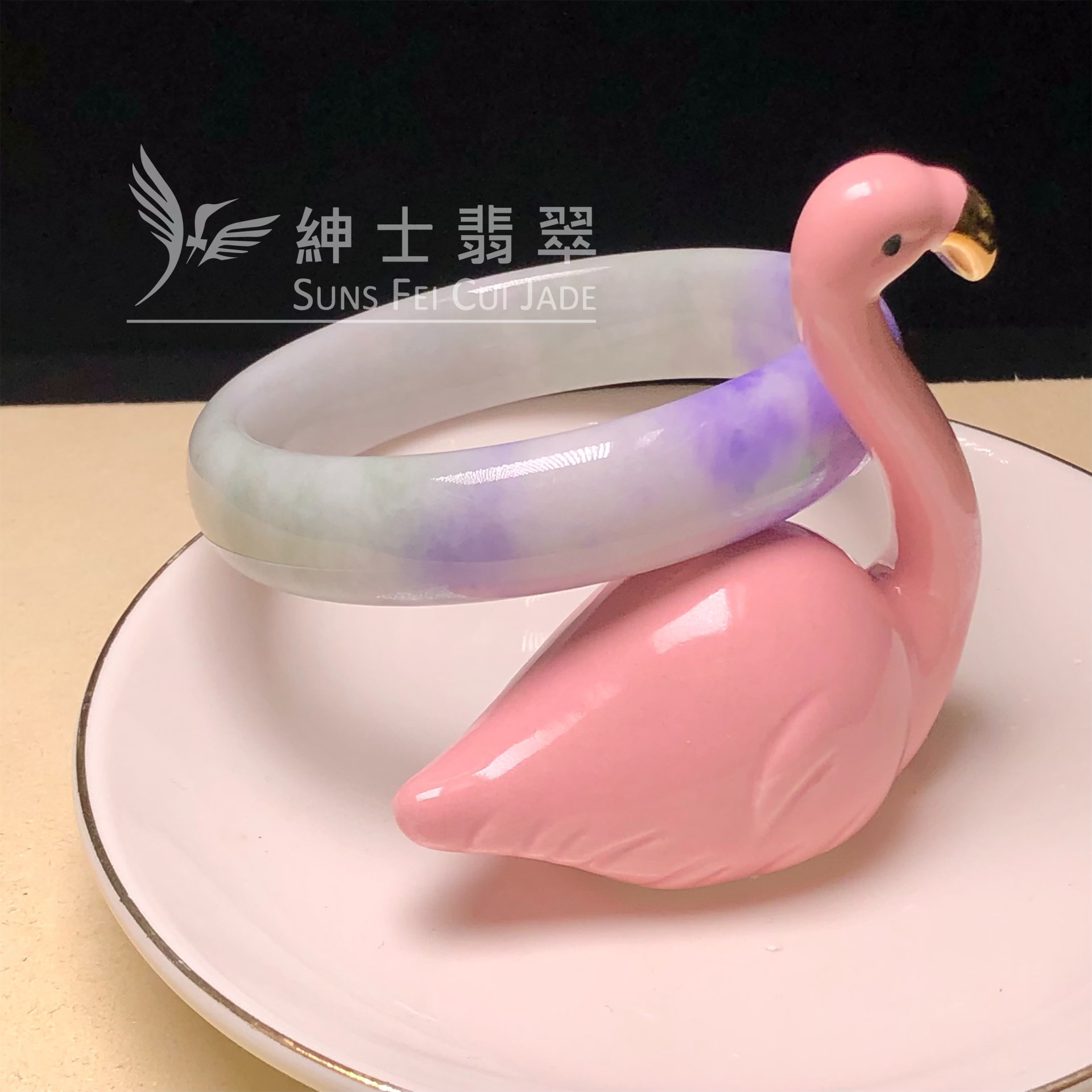 C05199 濃色藍紫福鐲57.6mm