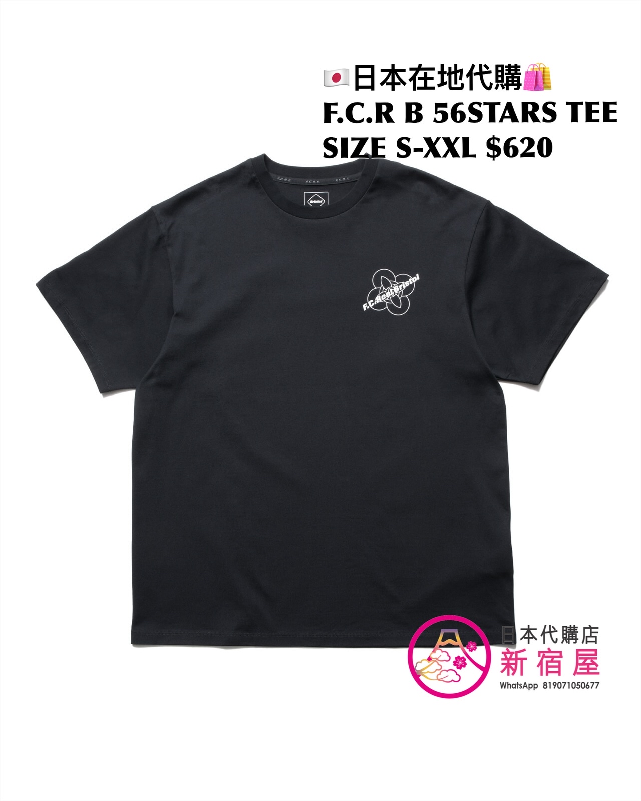F.C.REAL BRISTOL GODDESS TEE/ SPIRIT TEE/ SHADOW EMBLEM TEE/ 56STARS TEE 