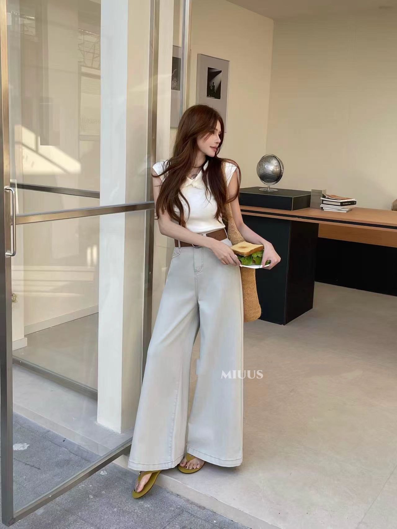 1764 Mint Blue Wide-Leg Pants “洋气薄荷蓝” 天丝牛仔阔腿裤