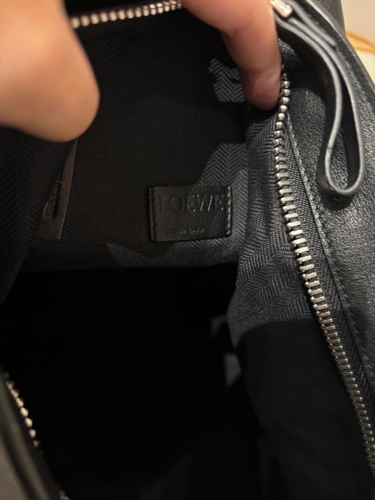 Loewe Sling Backpack Black Calfskin 100%Authentic, 98%New ✅Dust bag