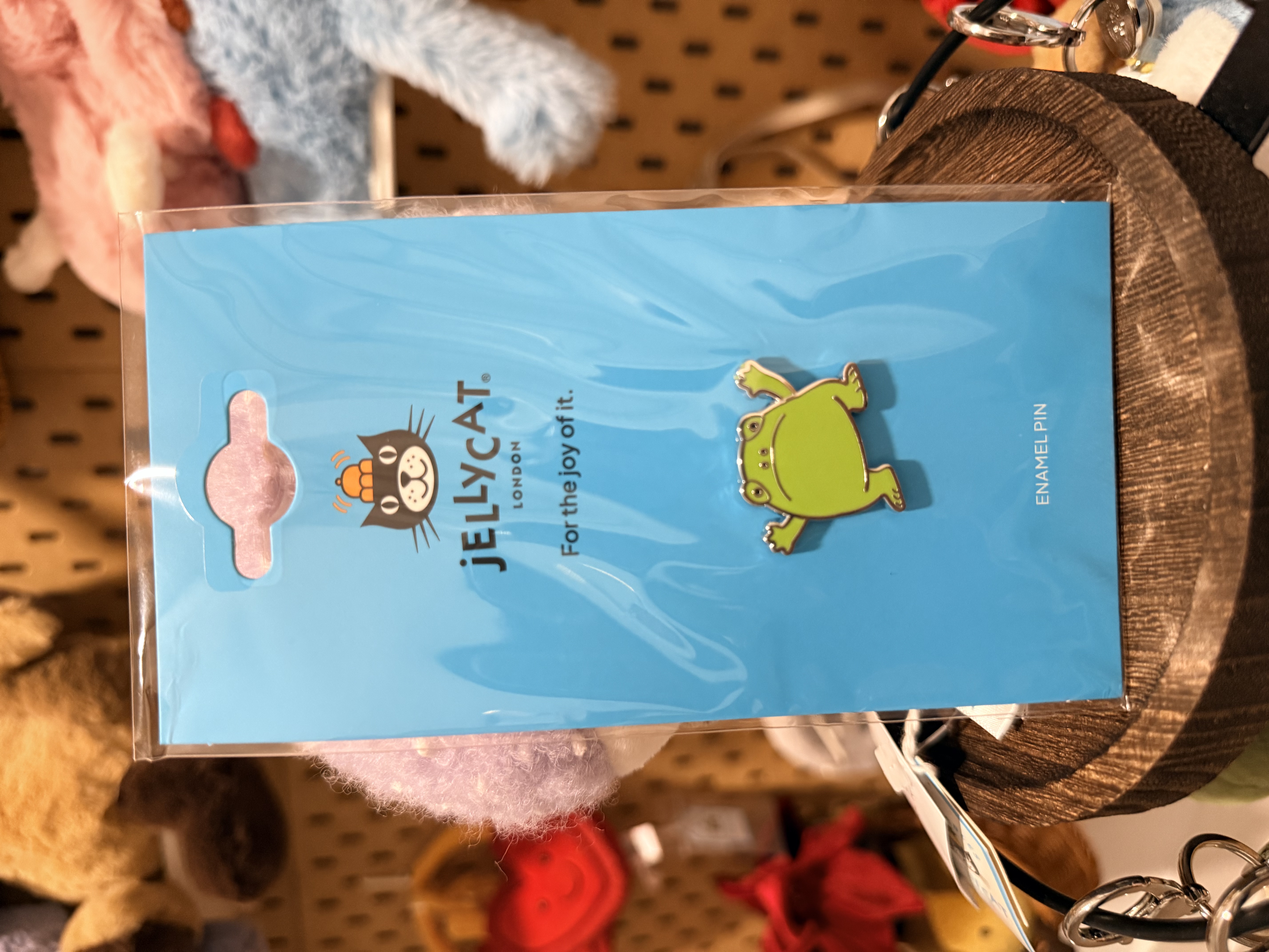 【$29加購款】Jellycat Ricky Rain Frog Pin Badge 青蛙金屬胸針/徽章