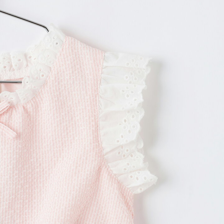 🇯🇵預訂 日本直送🇯🇵 Petit Main 三色優雅蕾絲條紋波點上衣