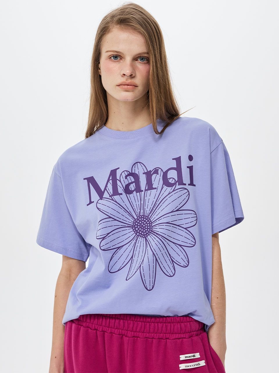 *🇰🇷韓國直送Mardi Mercredi🇰🇷🆕2026年最最新顏色TSHIRT FLOWERMARDI DUO短袖T恤折扣優惠🈹靚😍紫色控😍*