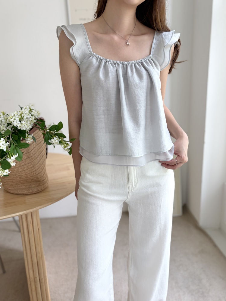 Luna Flutter Top (Mint)