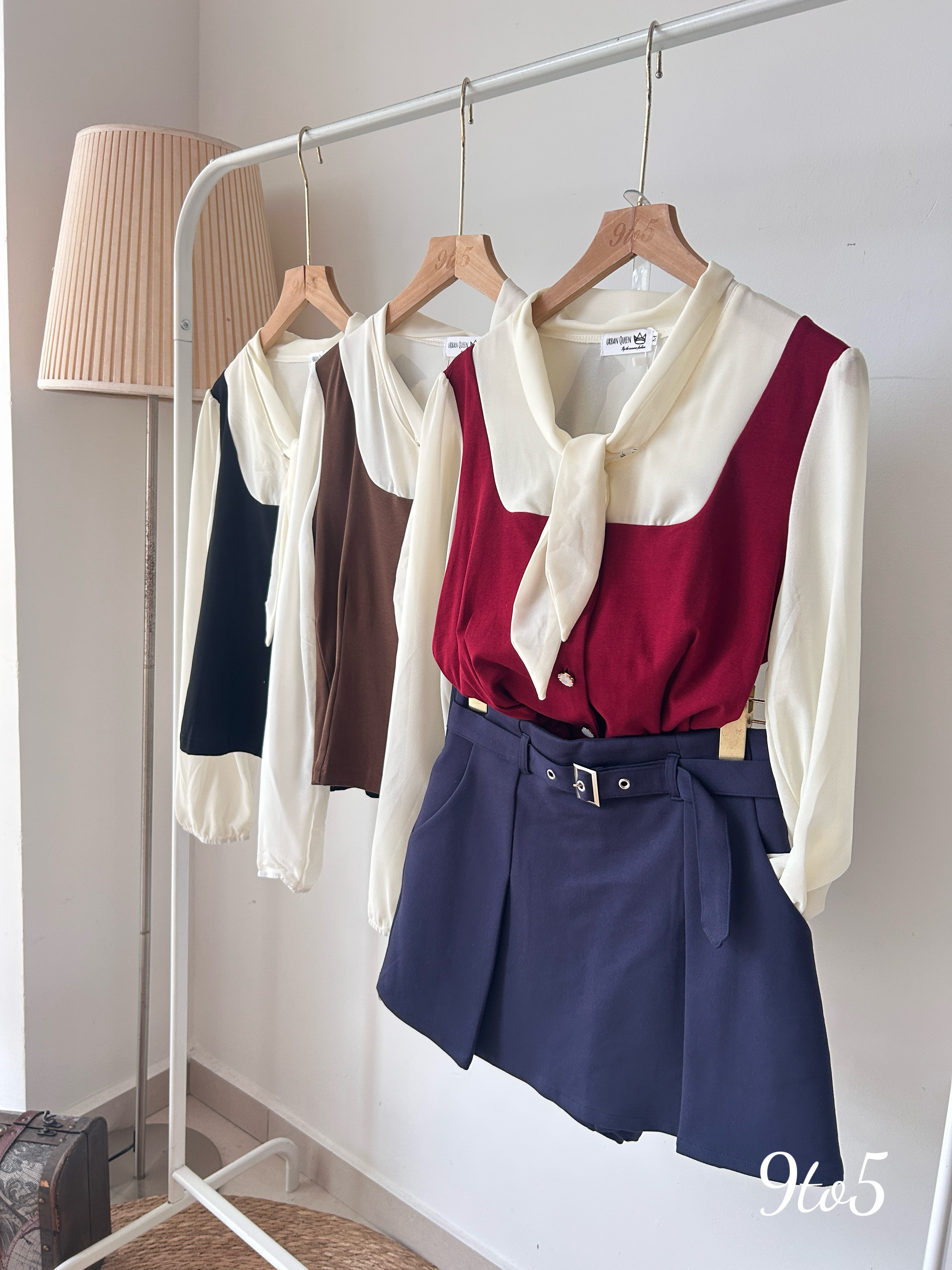 T3930 Fake Two-Piece Blouse - 3 Colors