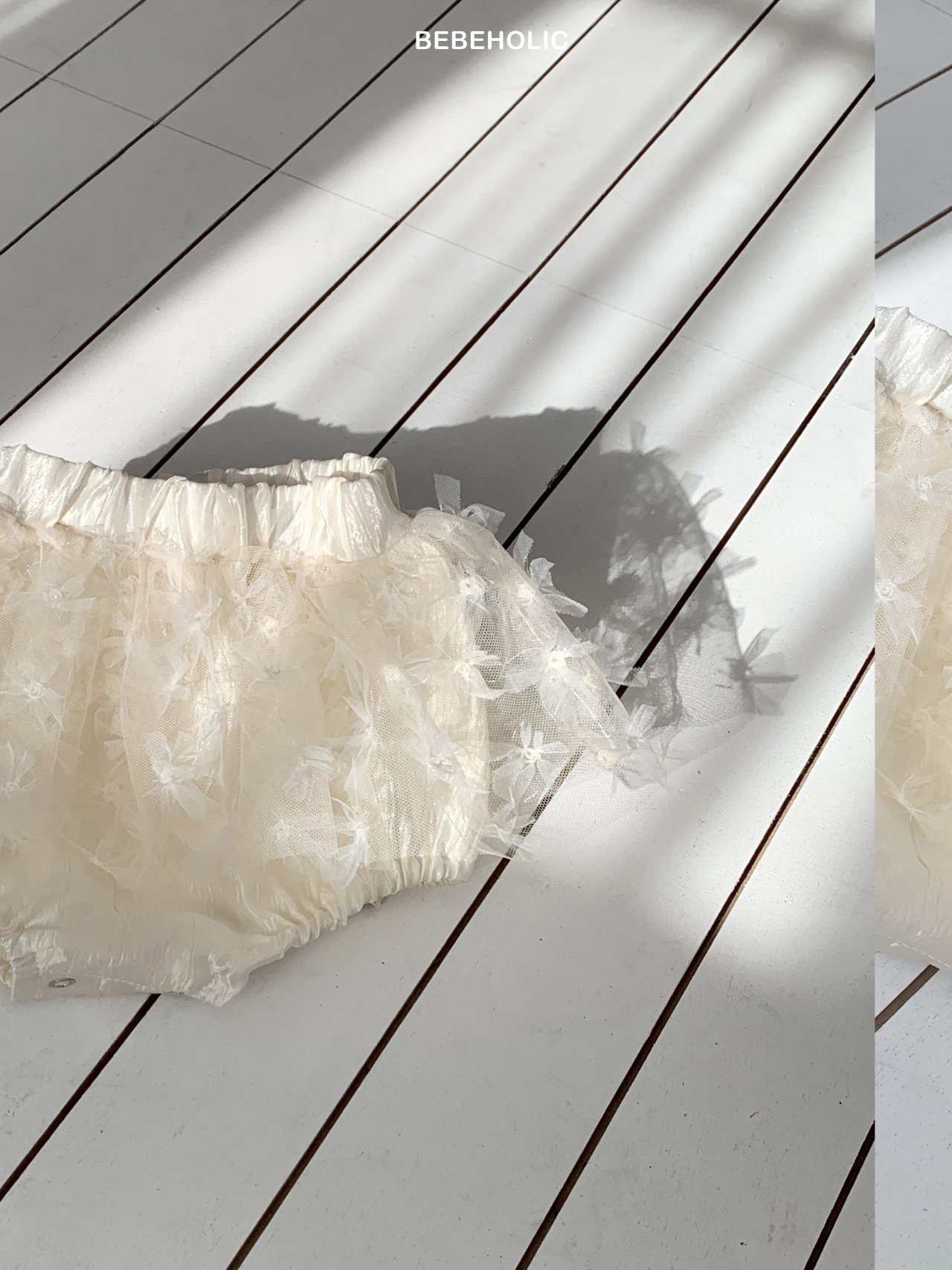 🌸預訂 韓國直送🌸🇰🇷BEBEHOLIC兩色花朵紗裙燈籠褲